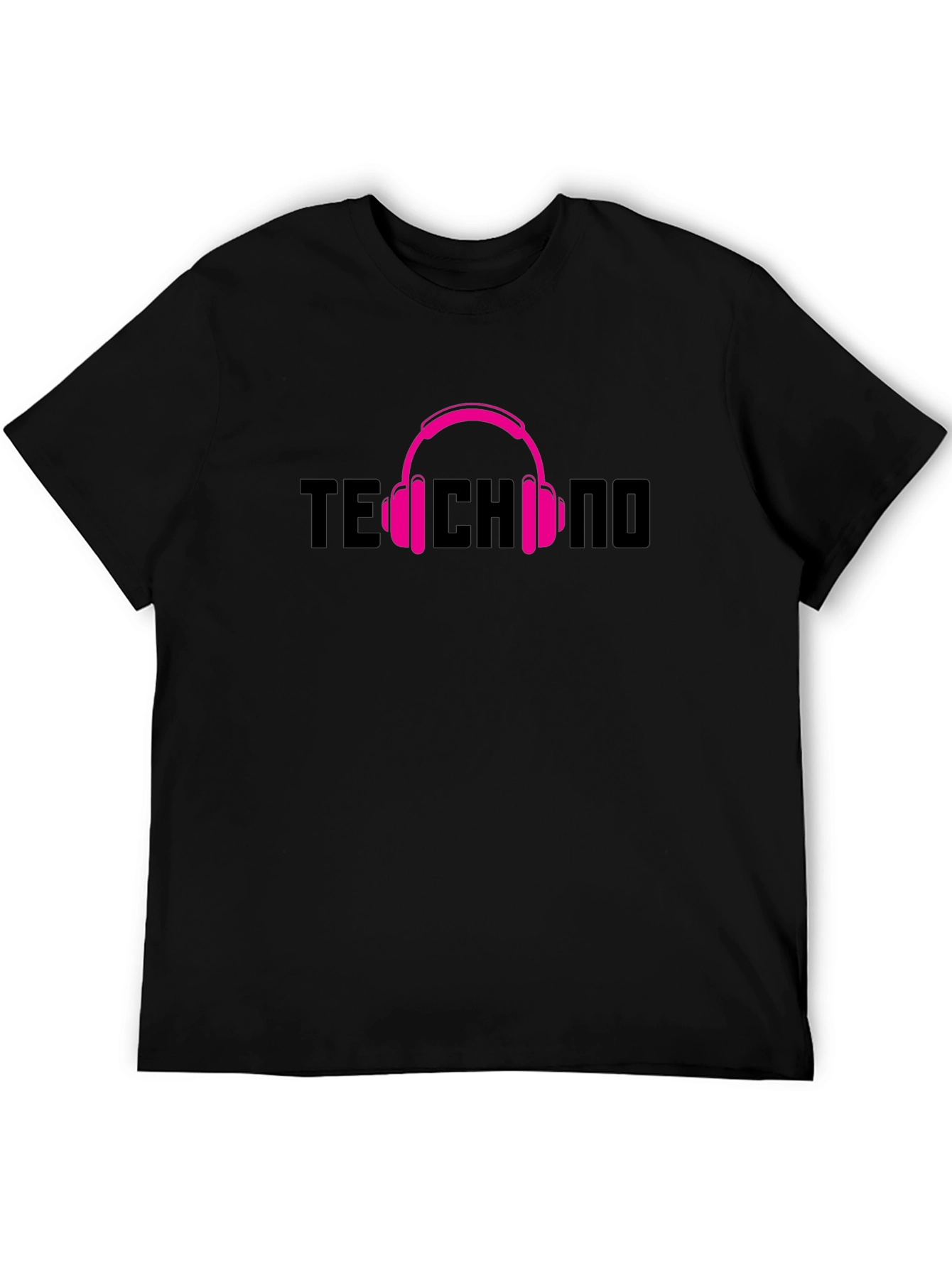 Techno Music Headphone Graphic T-Shirt