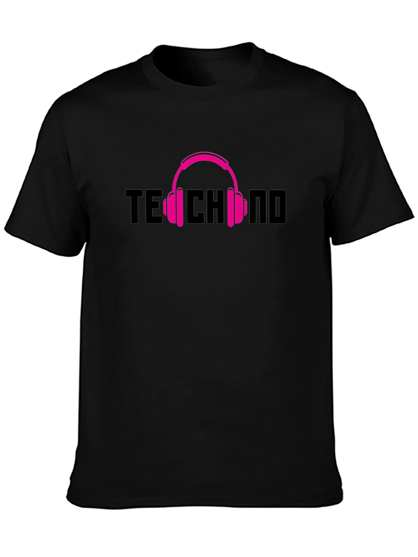 Techno Music Headphone Graphic T-Shirt