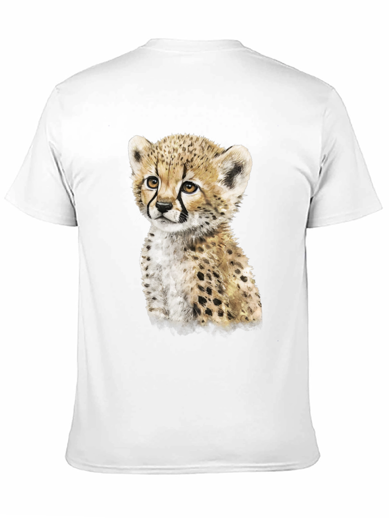 Cheetah Cub Graphic Tee - Cute Animal Print Shirt