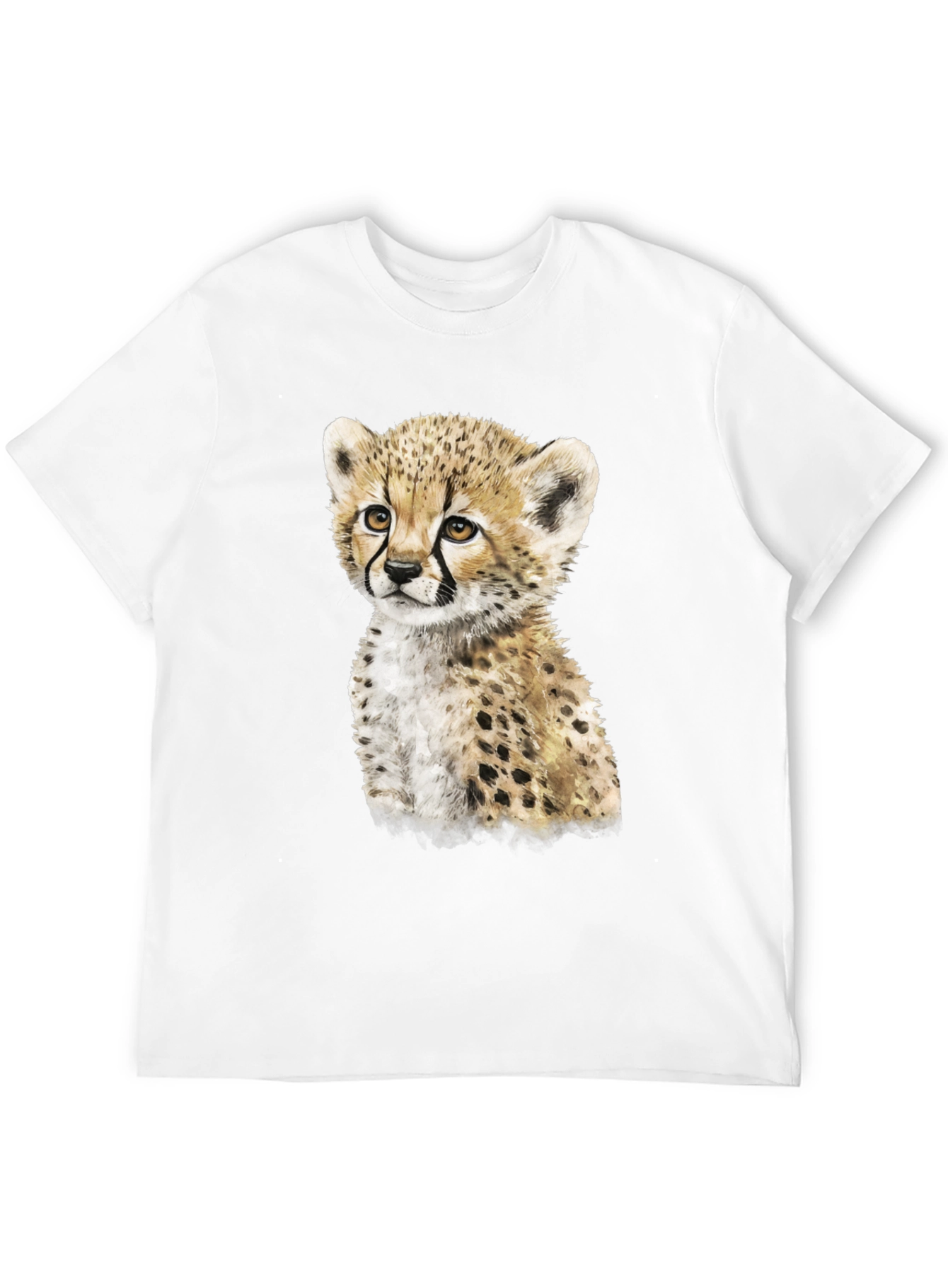 Cheetah Cub Graphic Tee - Cute Animal Print Shirt