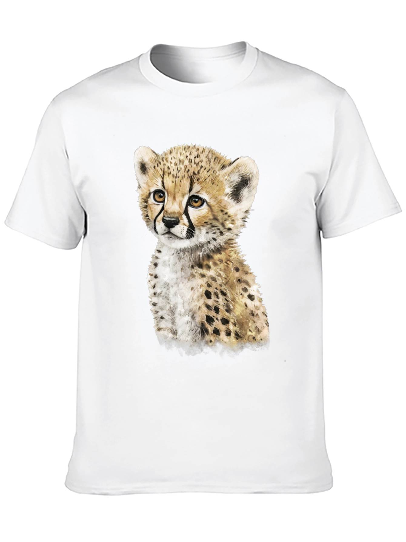 Cheetah Cub Graphic Tee - Cute Animal Print Shirt