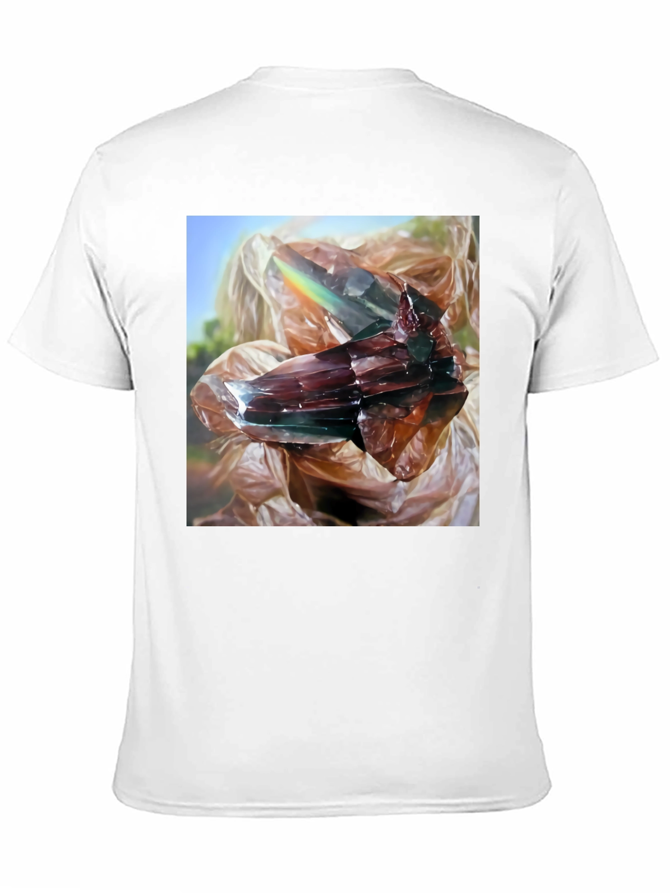 Abstract Crystal Graphic Black T-Shirt