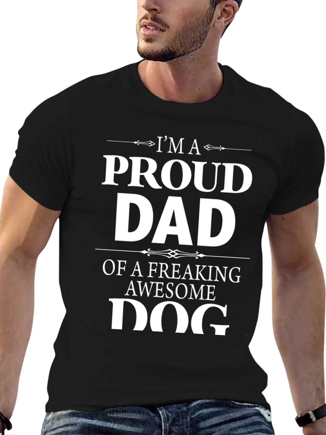 Proud Dog Dad T-Shirt - Awesome Dog Lover Gift