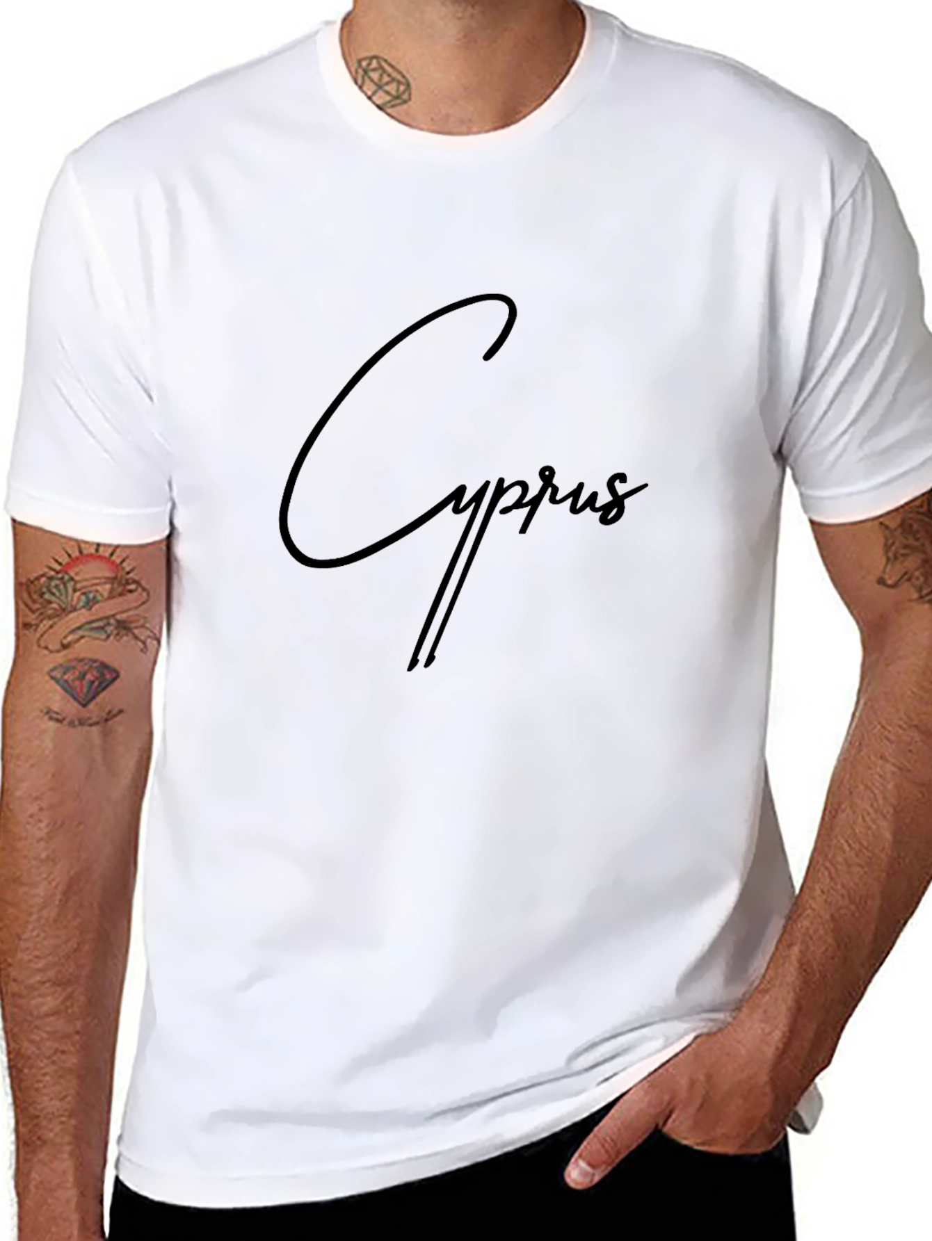Cyprus Black T-Shirt - Stylish Casual Wear