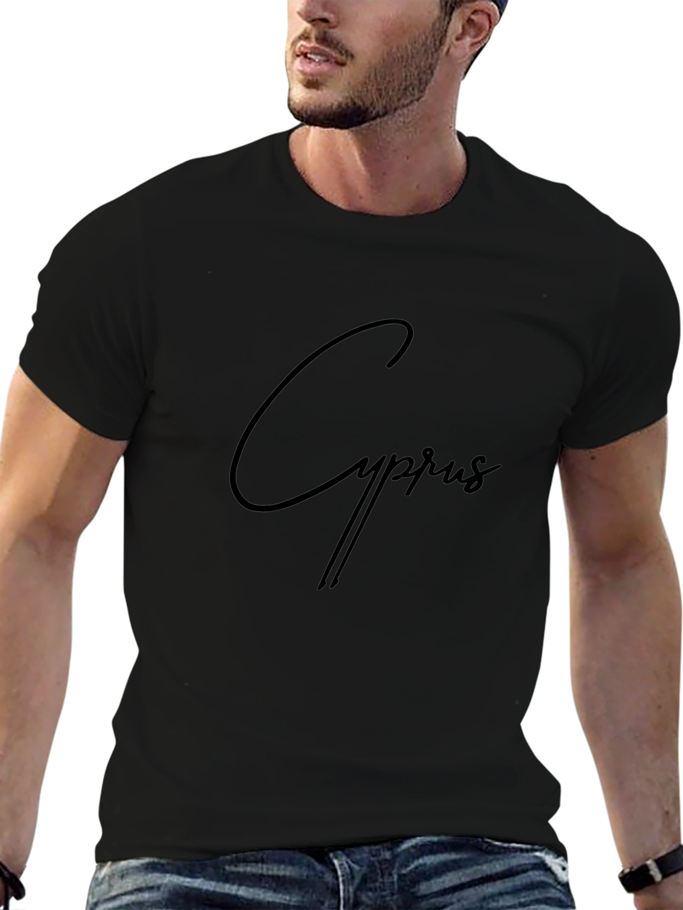 Cyprus Black T-Shirt - Stylish Casual Wear