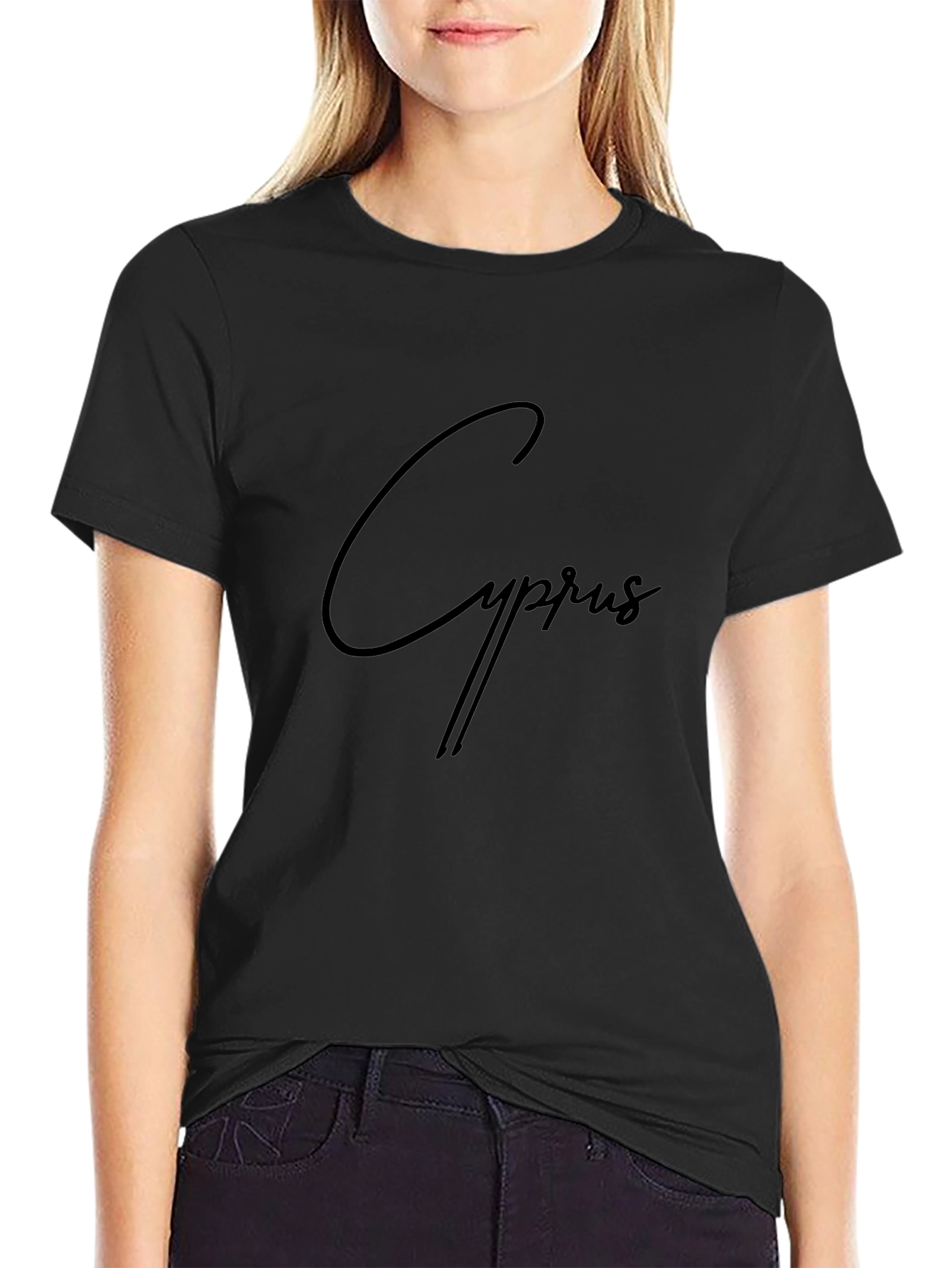 Cyprus Black T-Shirt - Stylish Casual Wear