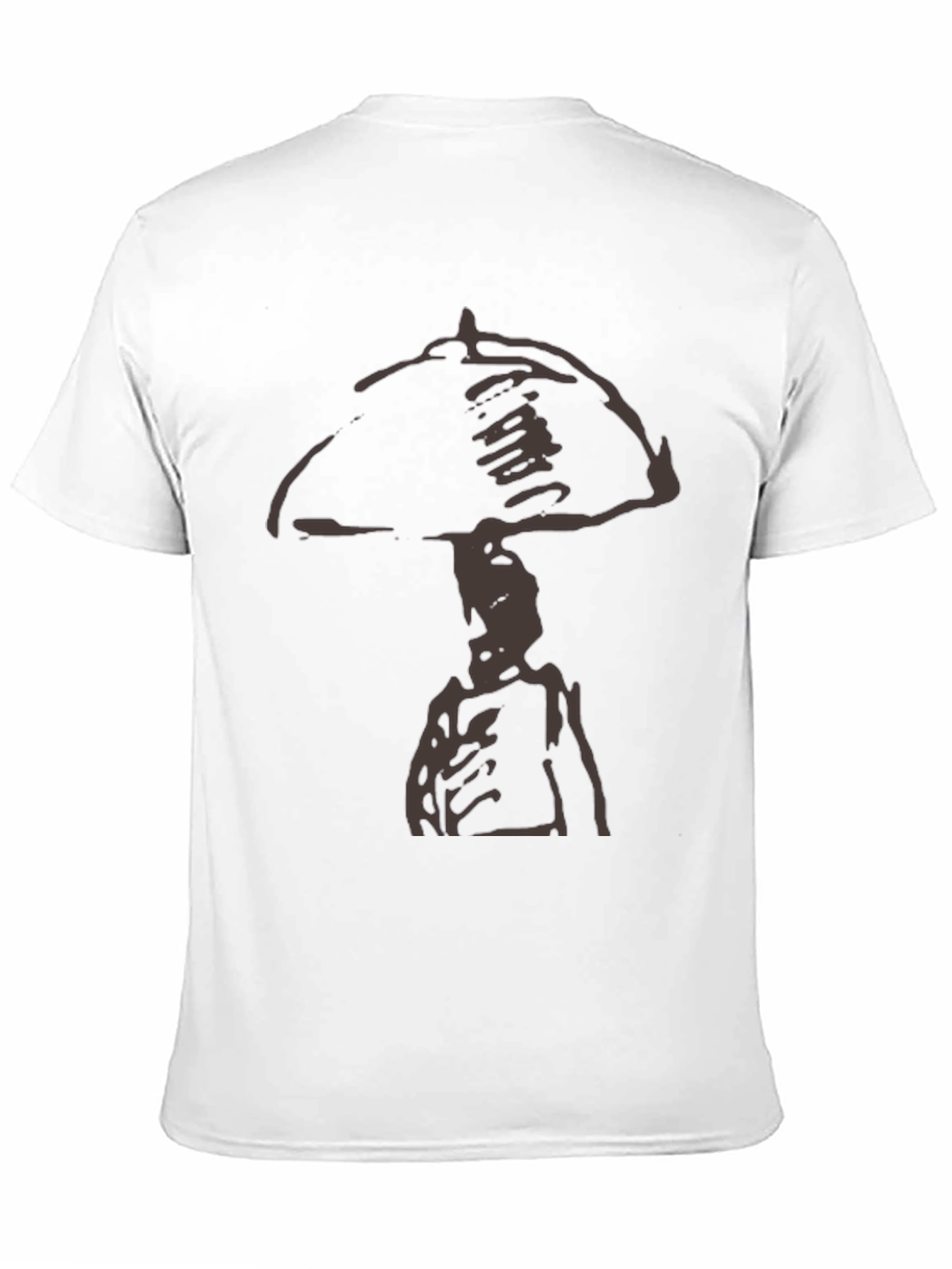 Abstract Graphic Tee - Black Cotton Casual Shirt