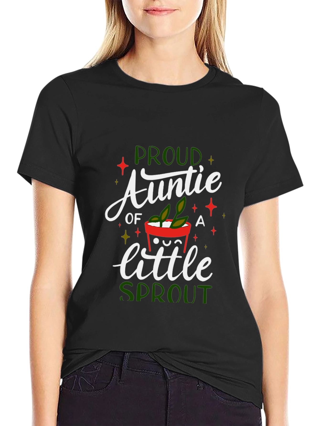 Proud Auntie of a Little Sprout T-Shirt