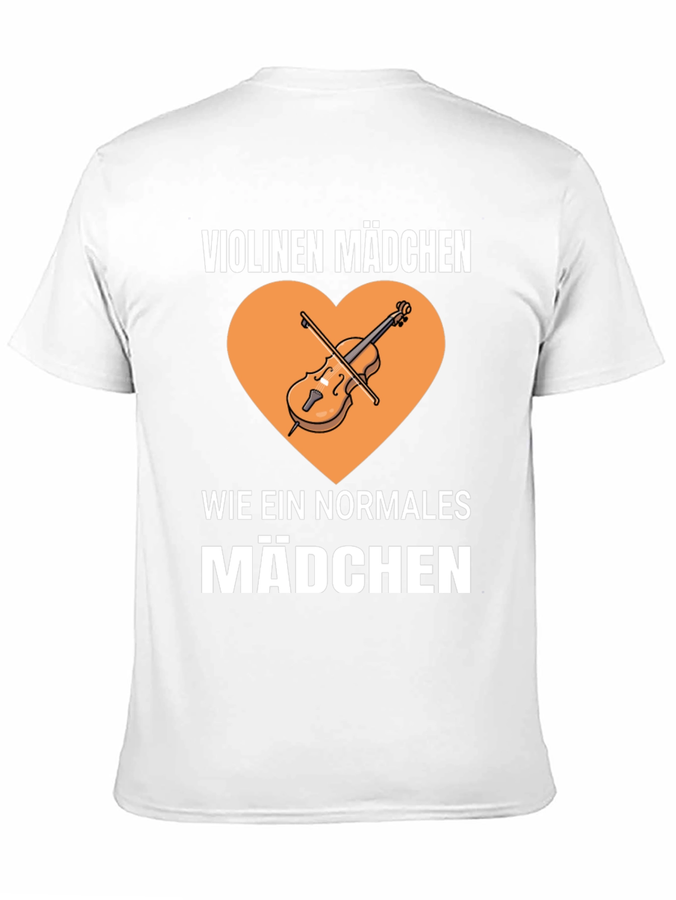 Violinen Madchen T-Shirt - Music Lover Tee