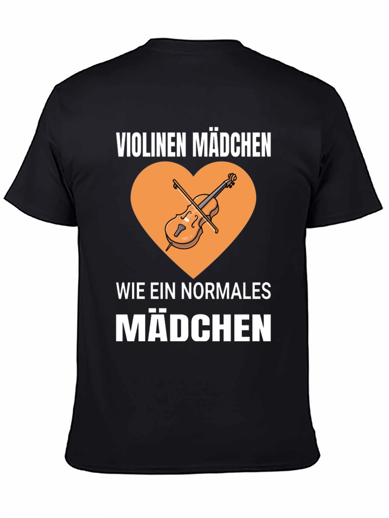 Violinen Madchen T-Shirt - Music Lover Tee