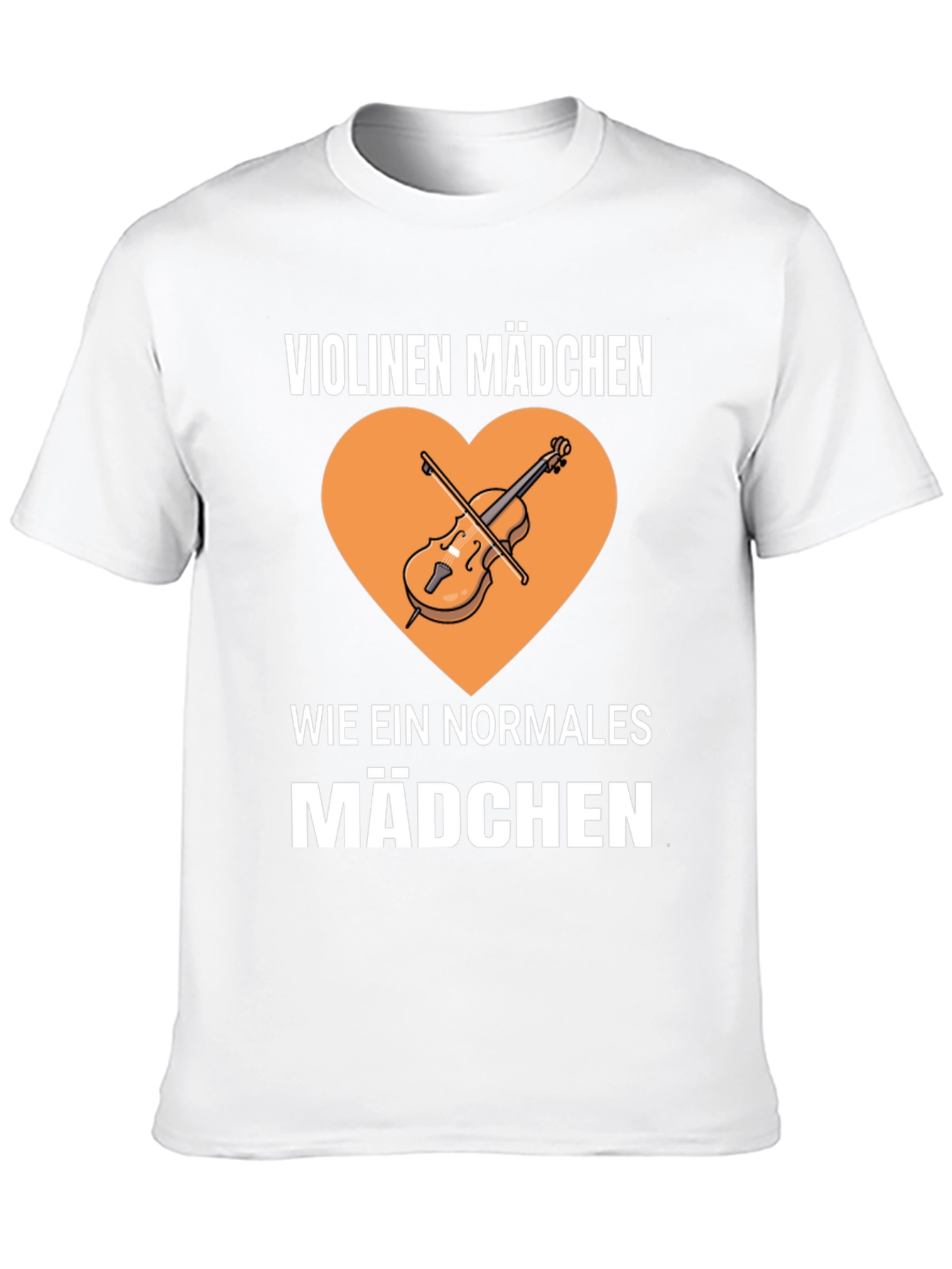 Violinen Madchen T-Shirt - Music Lover Tee