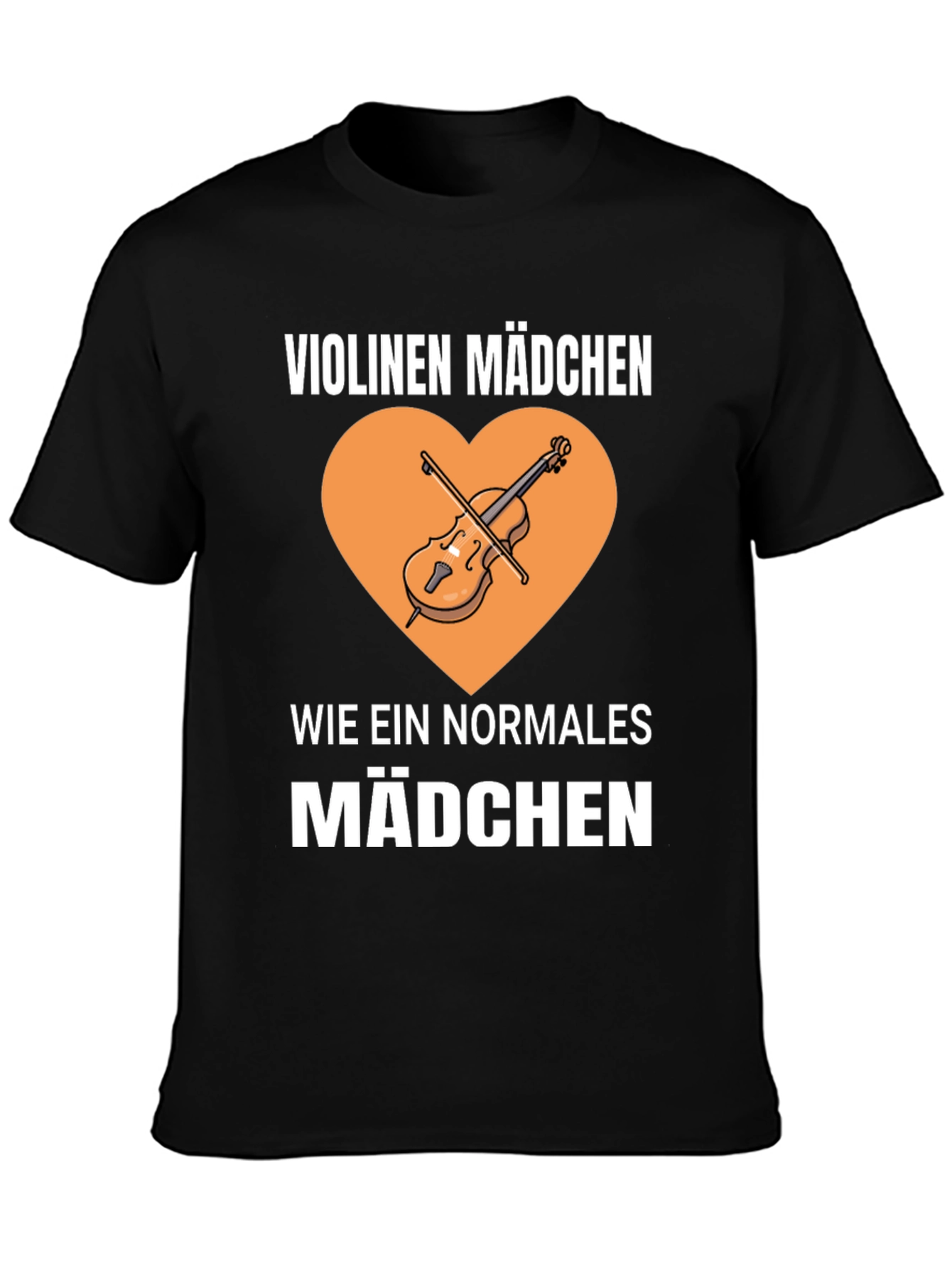 Violinen Madchen T-Shirt - Music Lover Tee