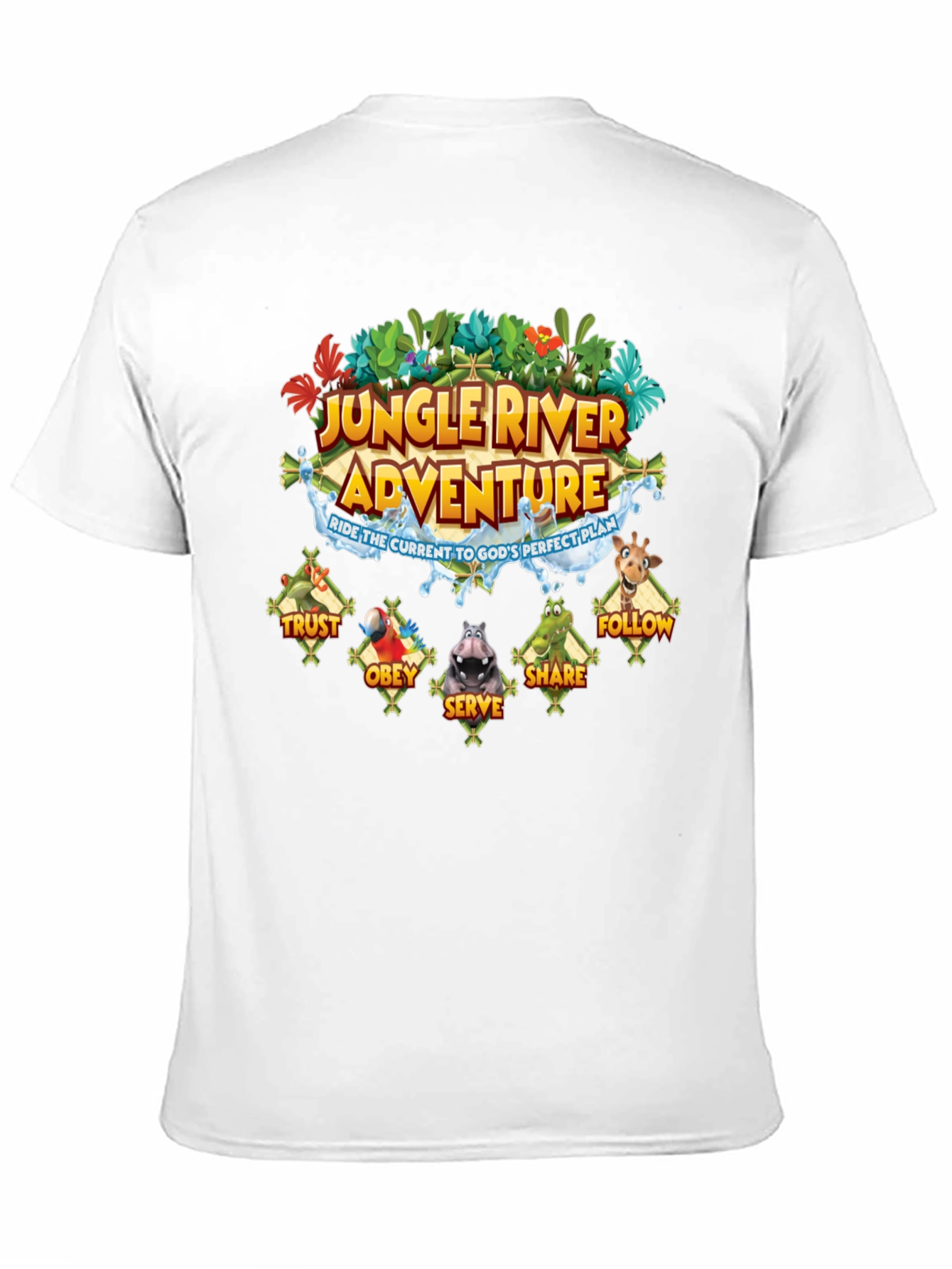 Jungle River Adventure Graphic T-Shirt