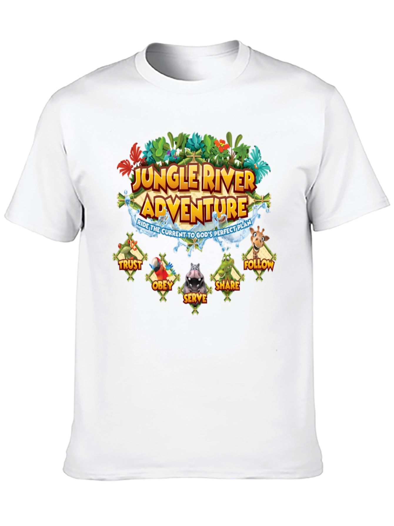 Jungle River Adventure Graphic T-Shirt