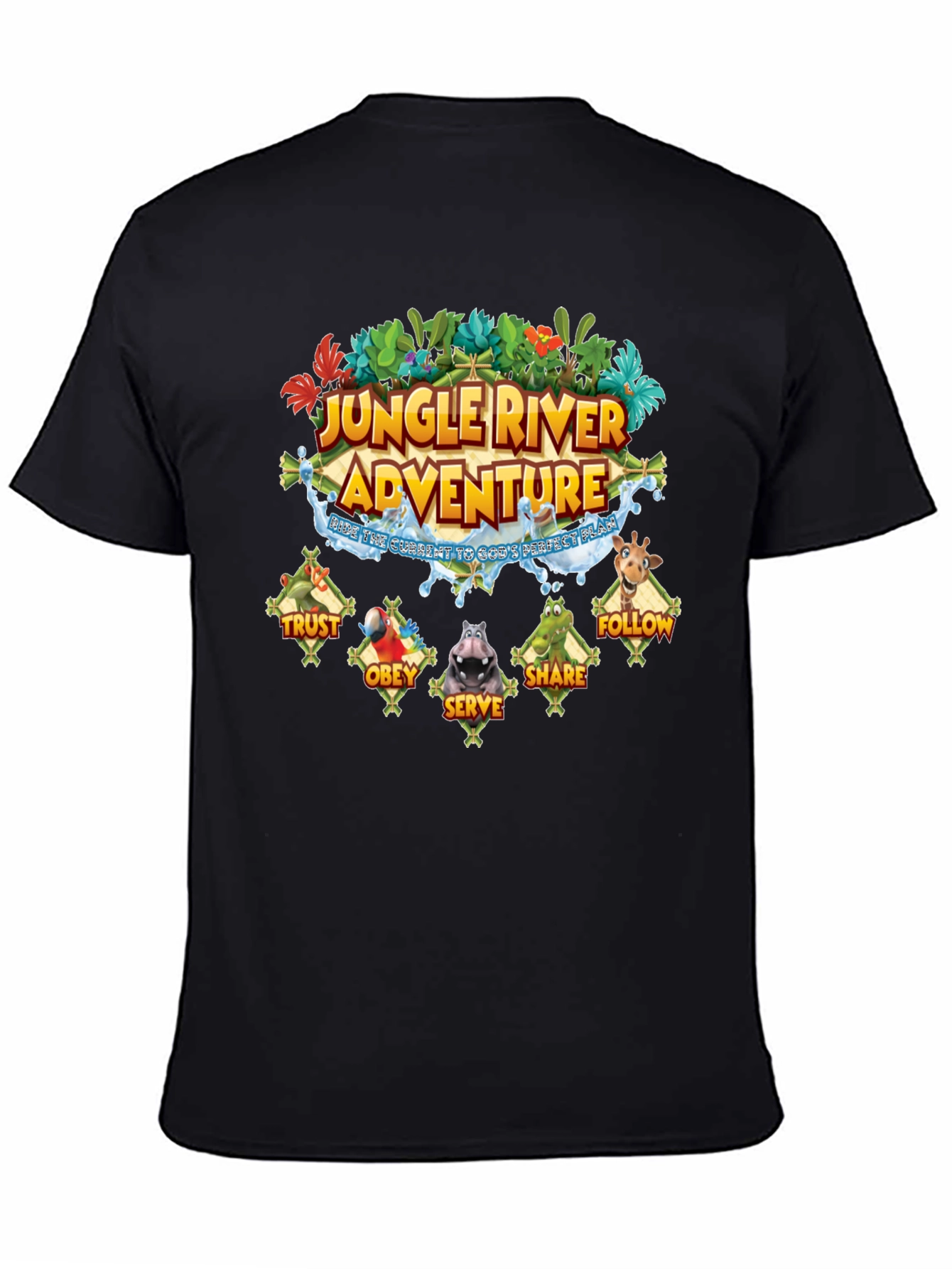Jungle River Adventure Graphic T-Shirt