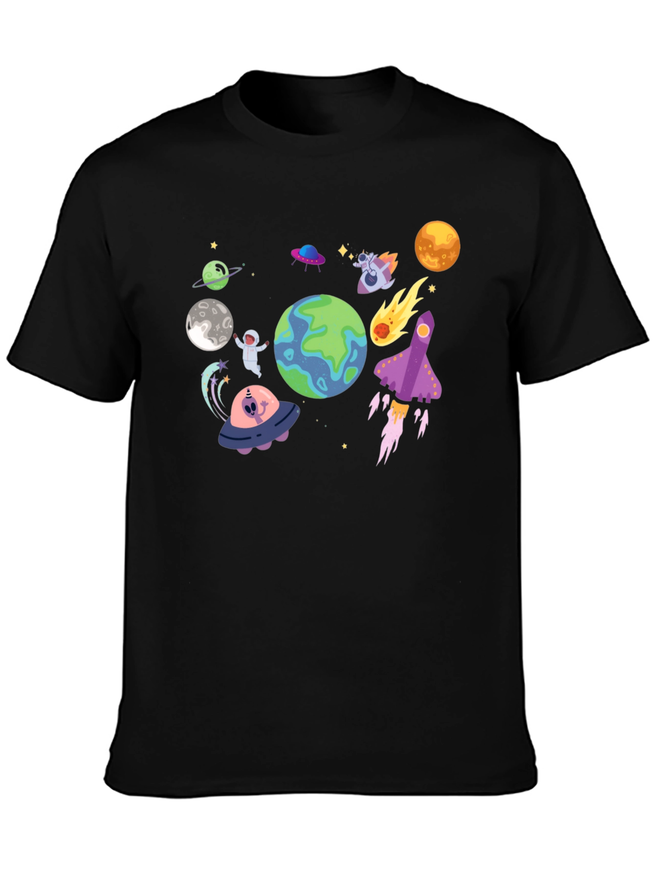 Space Adventure Graphic T-Shirt
