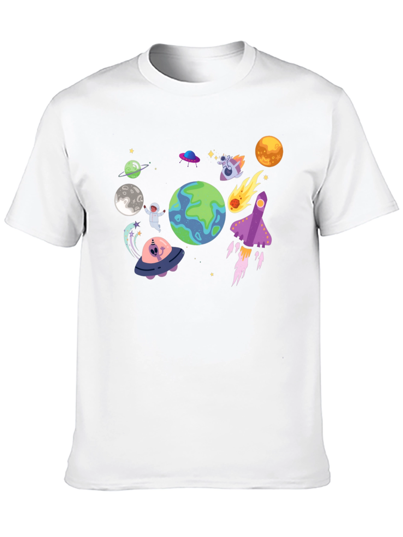 Space Adventure Graphic T-Shirt