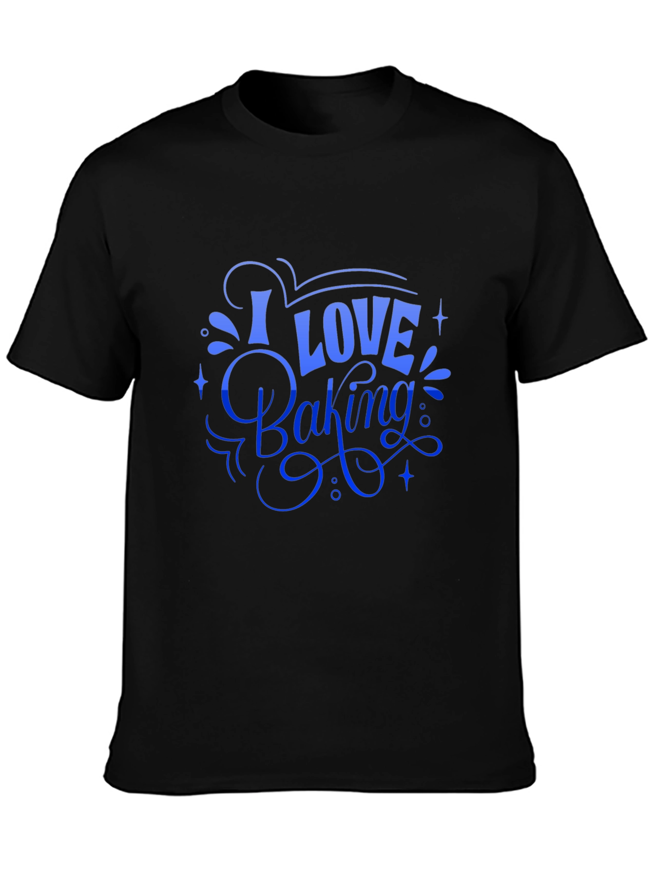 I Love Baking Black T-Shirt