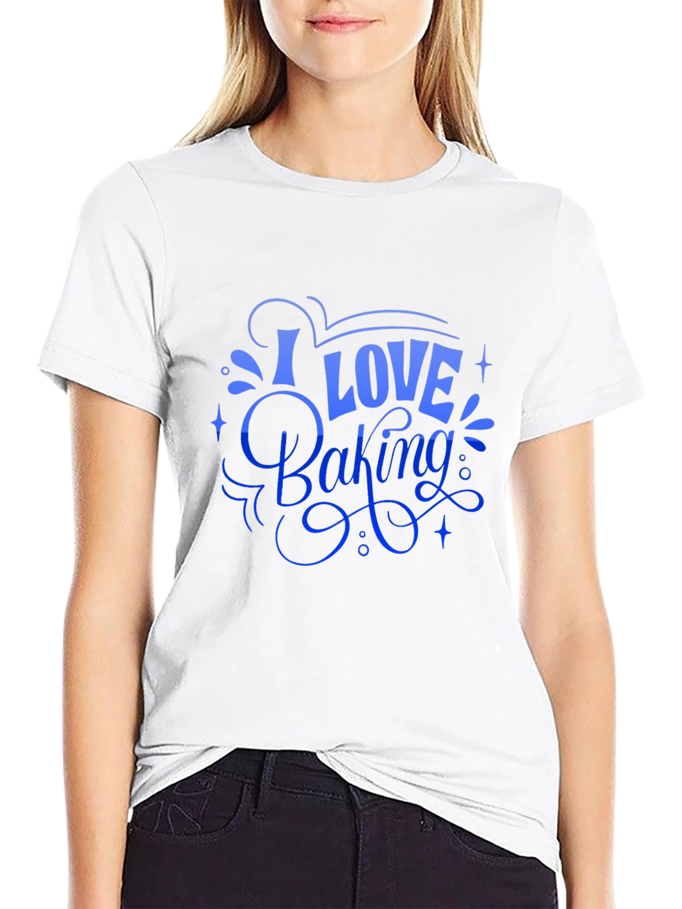 I Love Baking Black T-Shirt