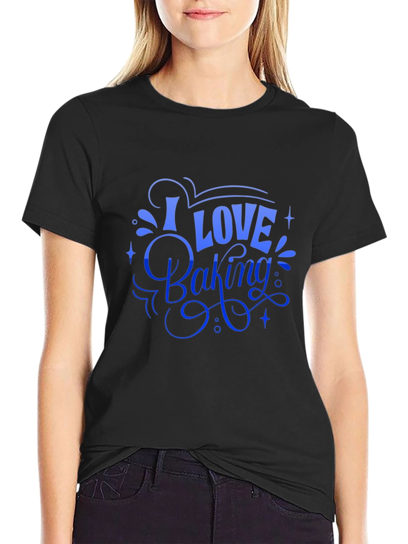 I Love Baking Black T-Shirt
