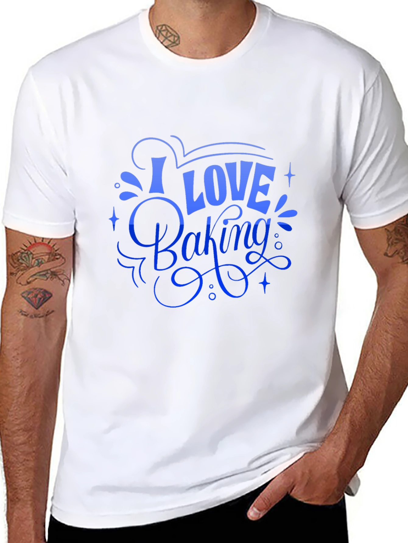 I Love Baking Black T-Shirt