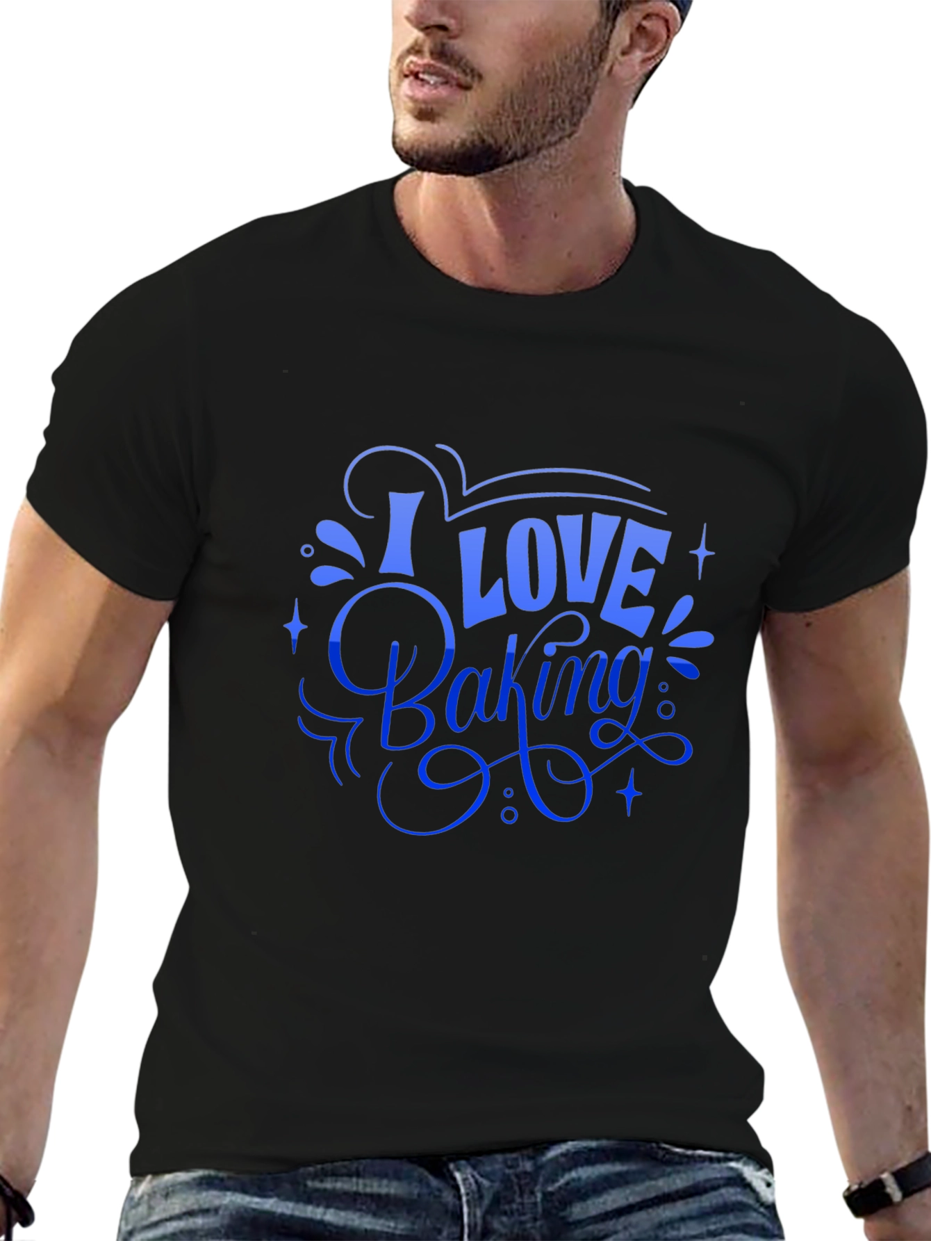 I Love Baking Black T-Shirt