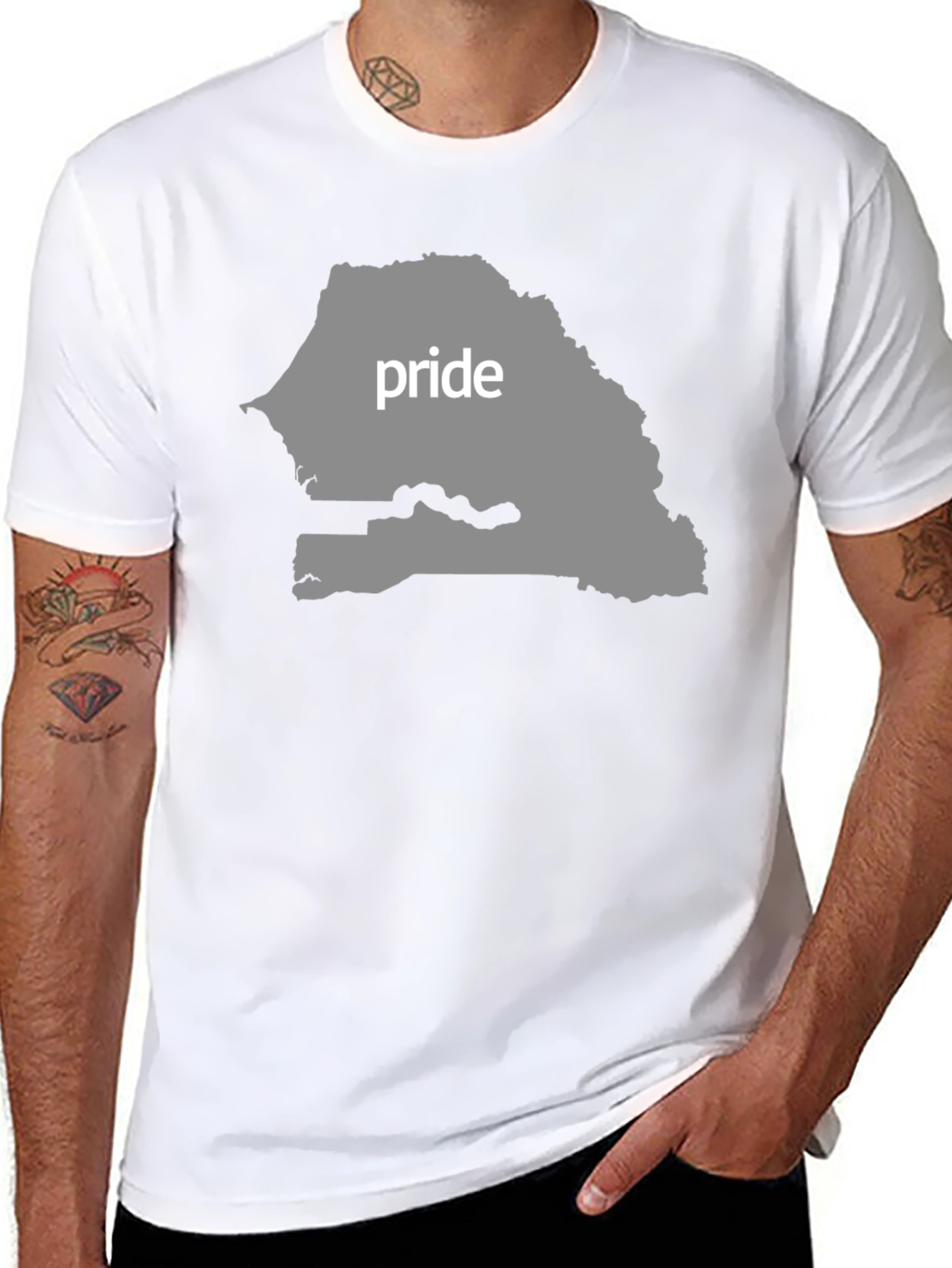 Senegal Pride T-Shirt - Black Cotton Tee