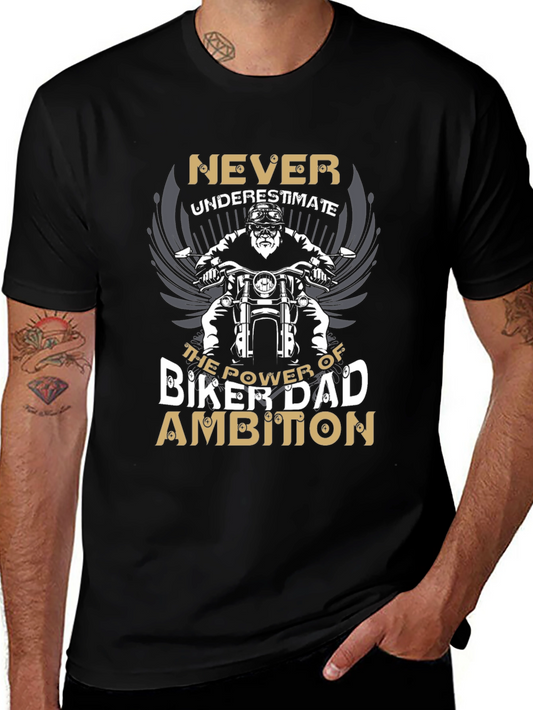 Biker Dad Ambition Graphic T-Shirt