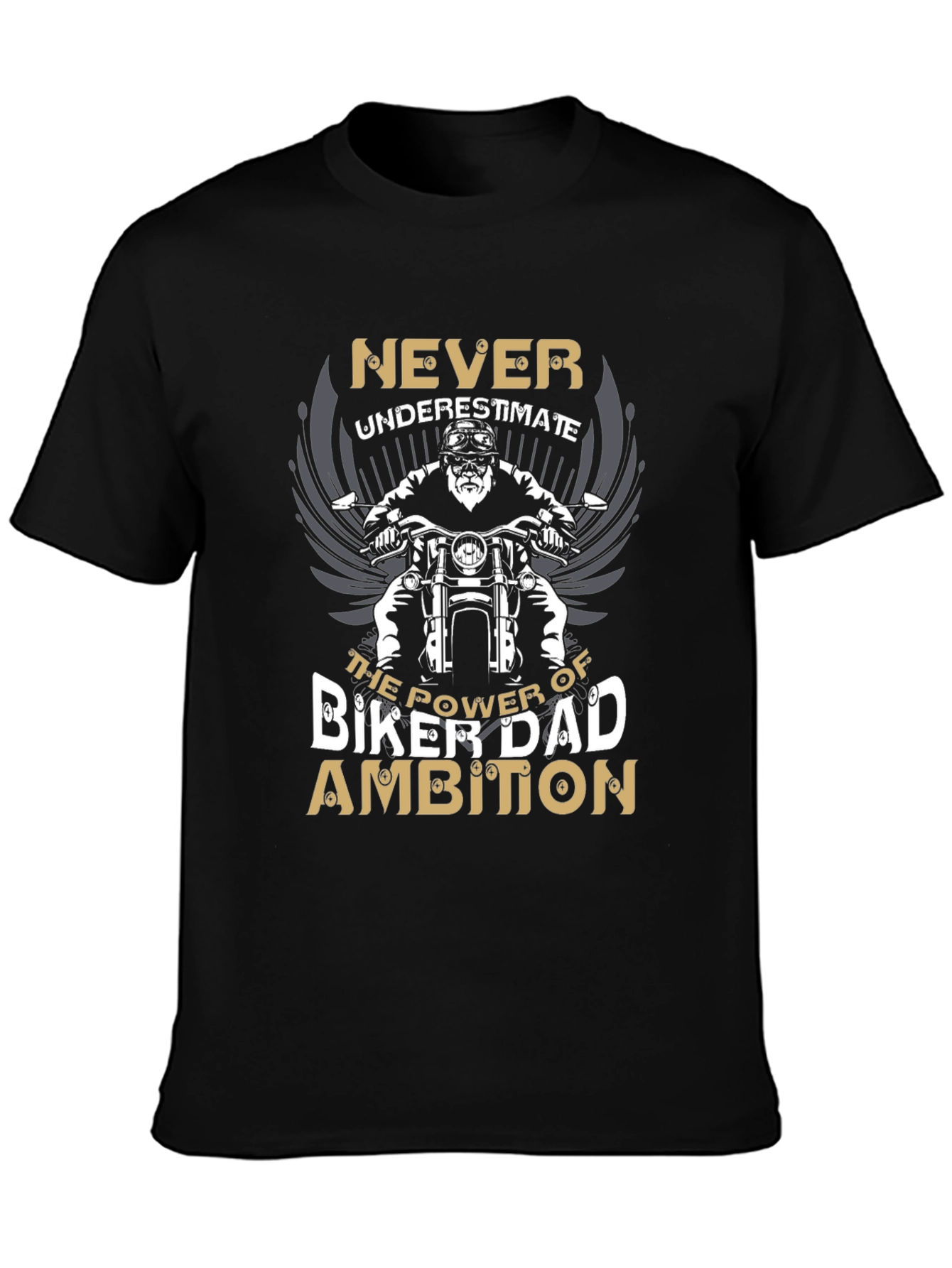 Biker Dad Ambition Graphic T-Shirt