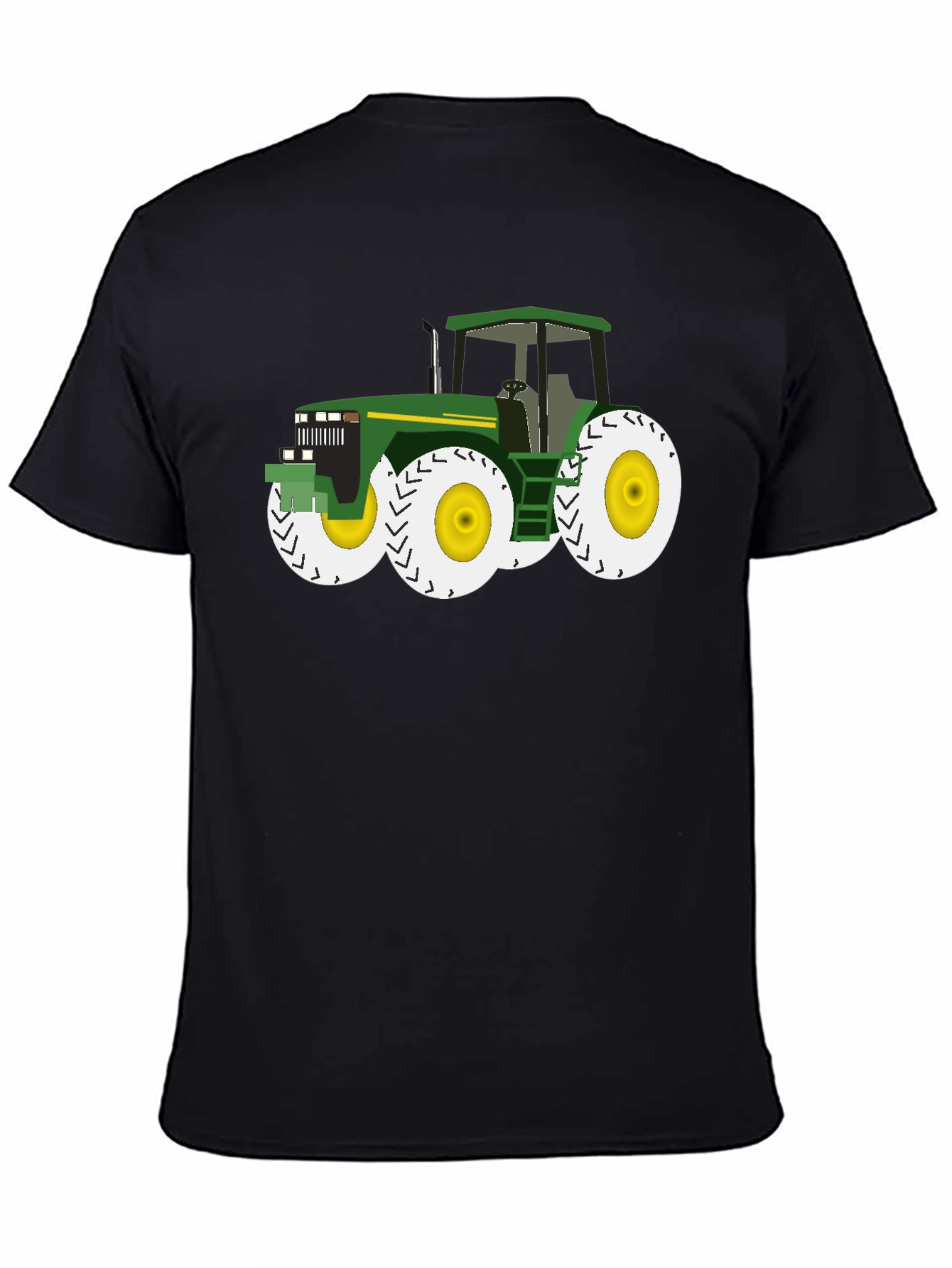 Tractor Graphic Tee - Black Cotton Blend