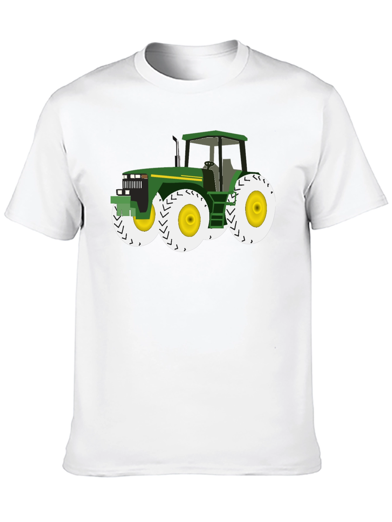 Tractor Graphic Tee - Black Cotton Blend