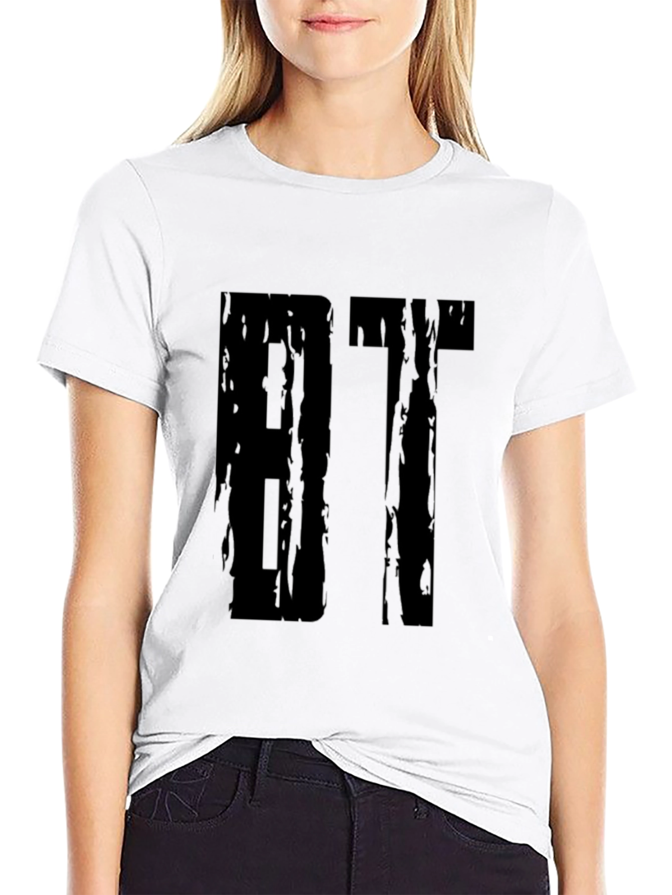 Distressed BT Graphic Black T-Shirt