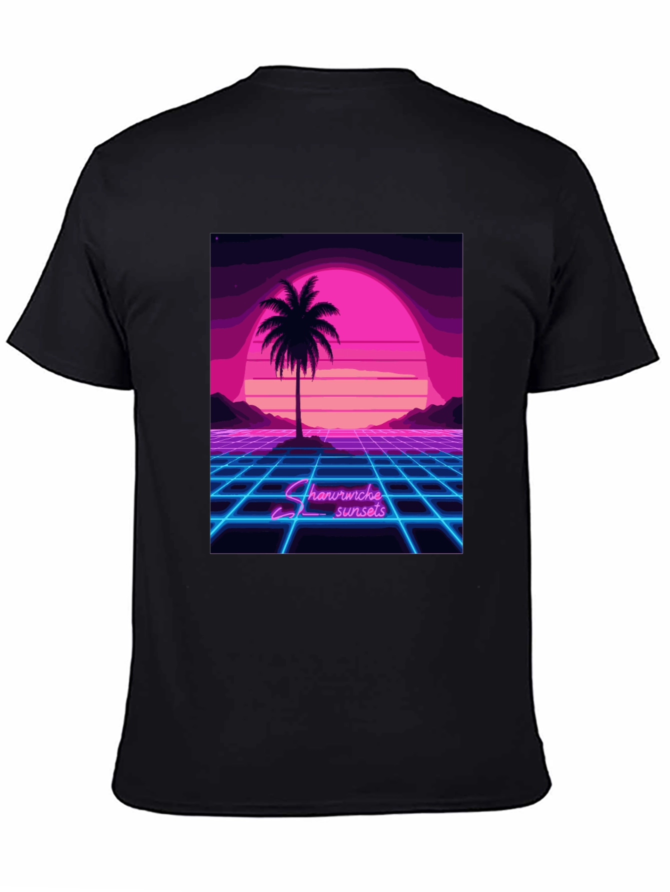 Retro Sunset Palm Tree T-Shirt