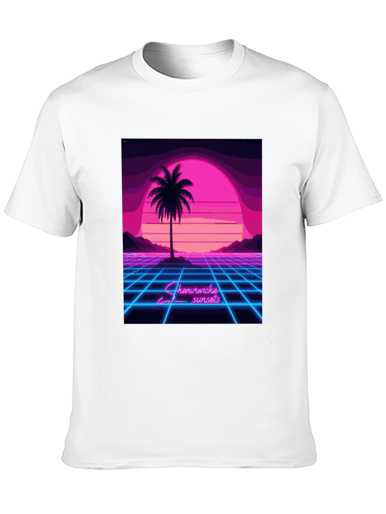 Retro Sunset Palm Tree T-Shirt