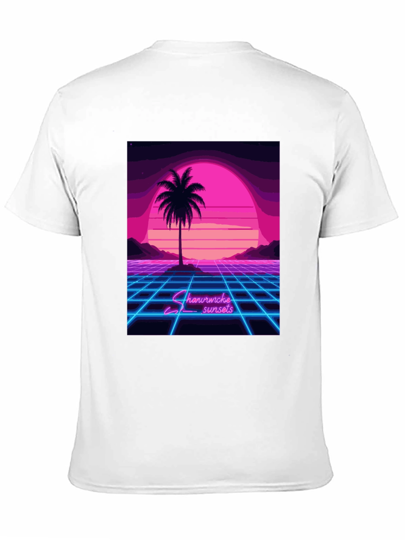Retro Sunset Palm Tree T-Shirt