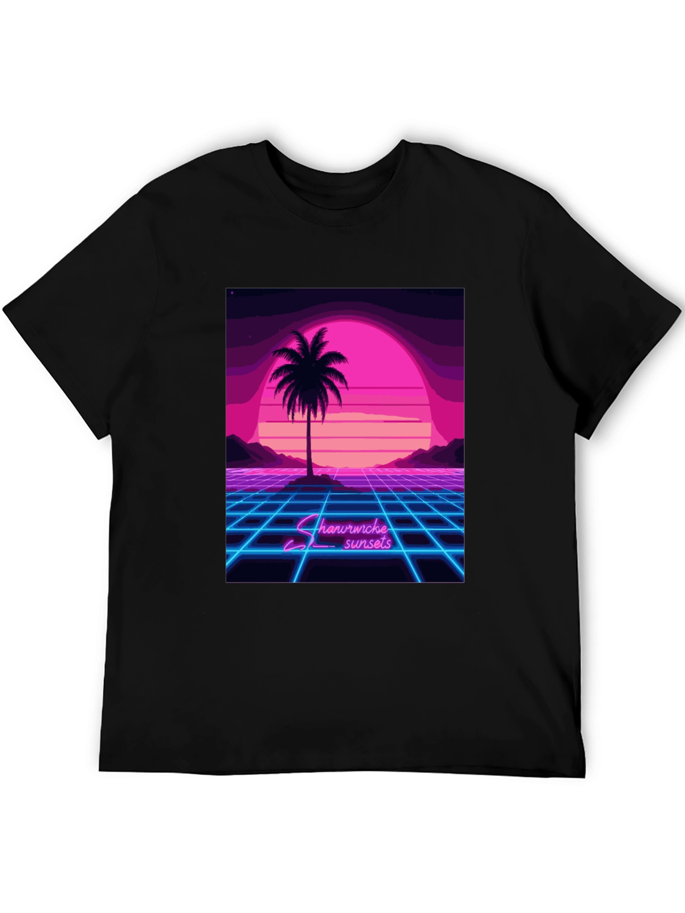 Retro Sunset Palm Tree T-Shirt