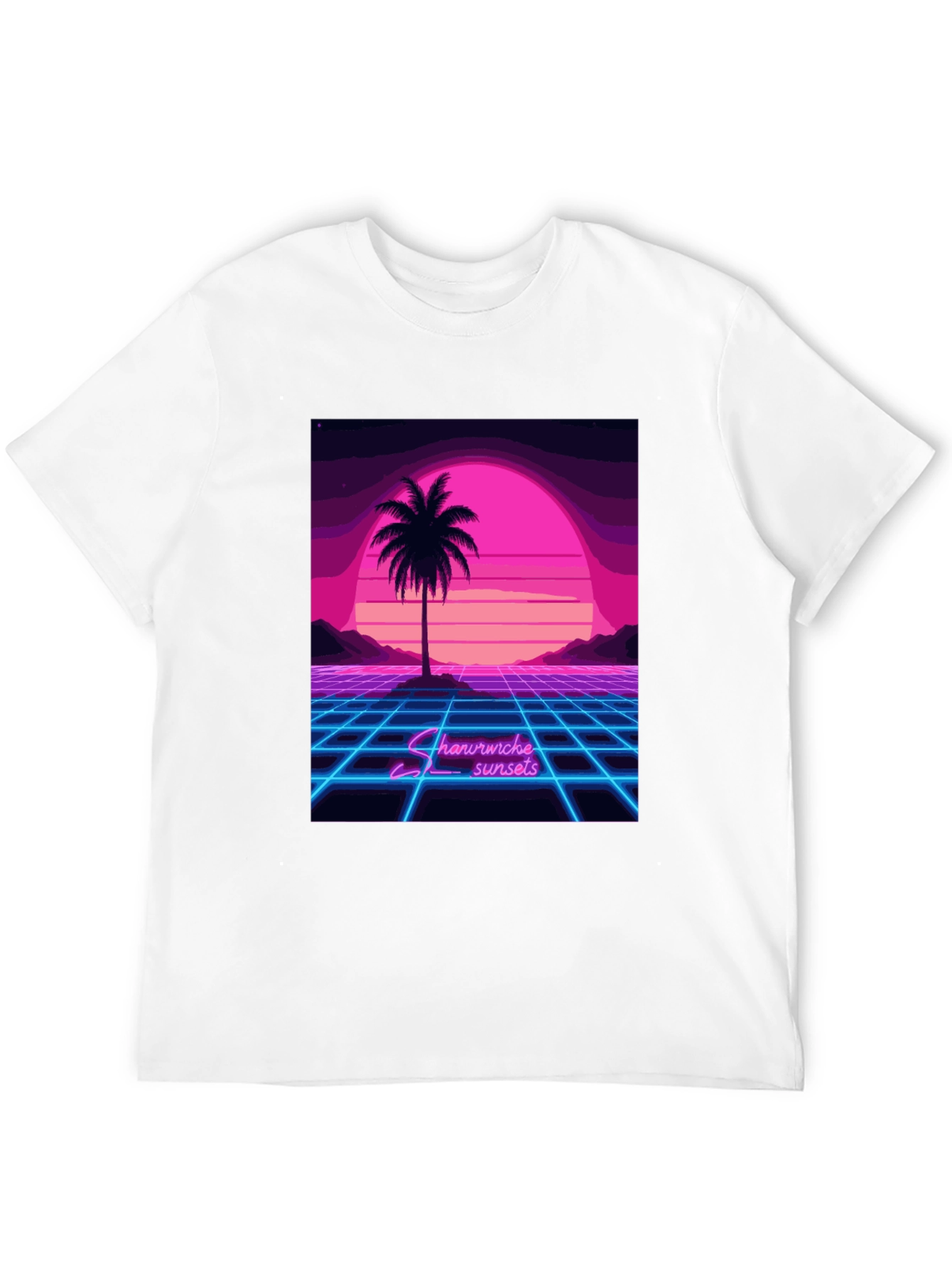 Retro Sunset Palm Tree T-Shirt