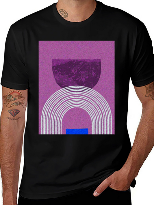 Abstract Graphic Tee - Modern Art Shirt