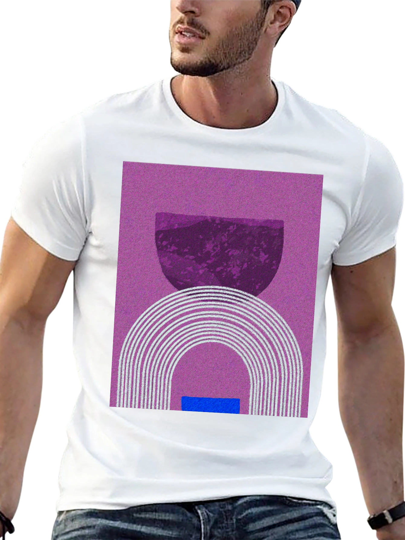 Abstract Graphic Tee - Modern Art Shirt