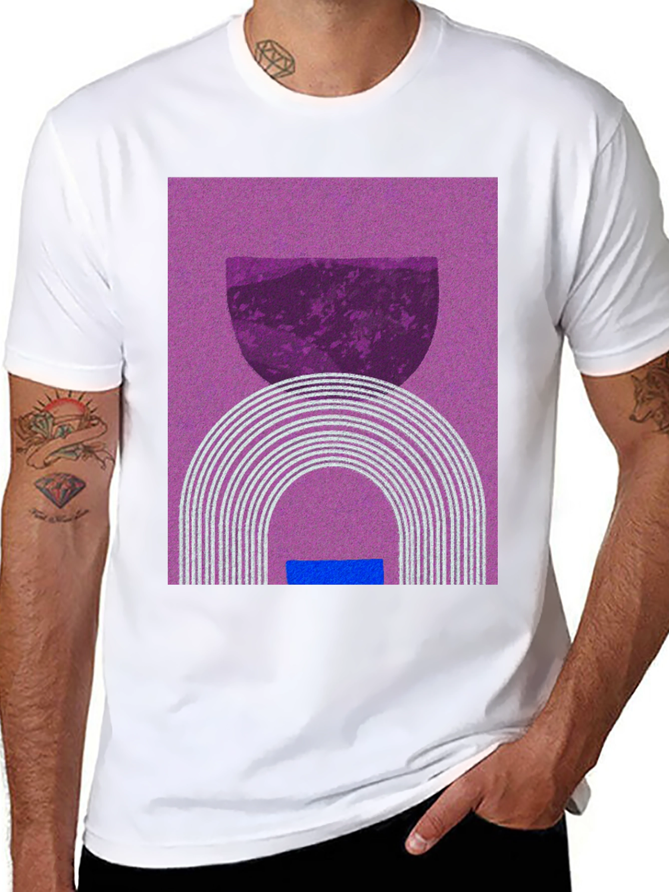 Abstract Graphic Tee - Modern Art Shirt