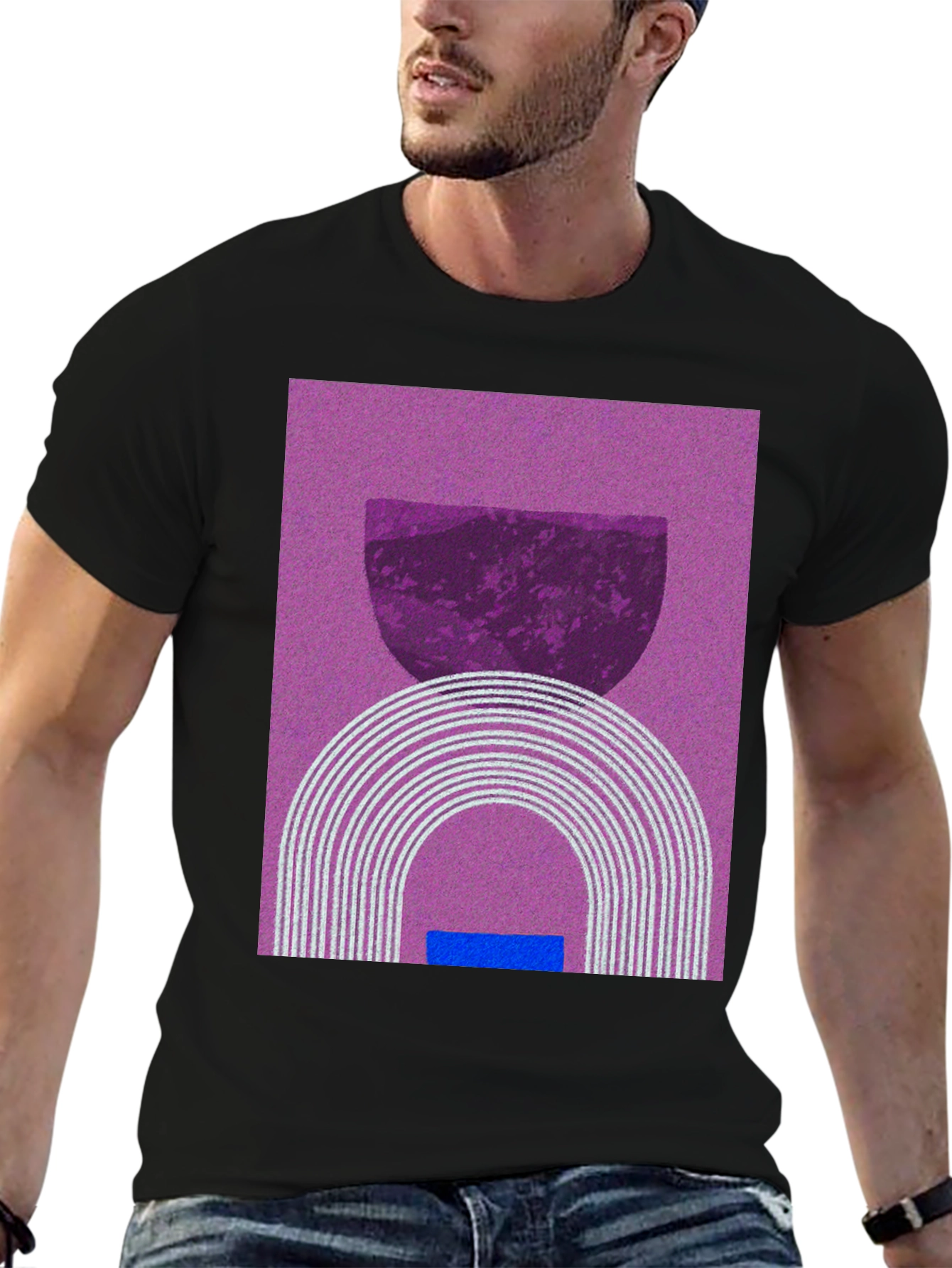 Abstract Graphic Tee - Modern Art Shirt