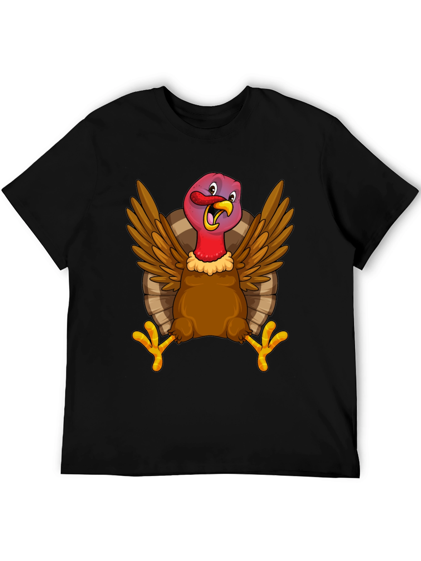 Funny Turkey Graphic Tee - Thanksgiving Holiday T-Shirt