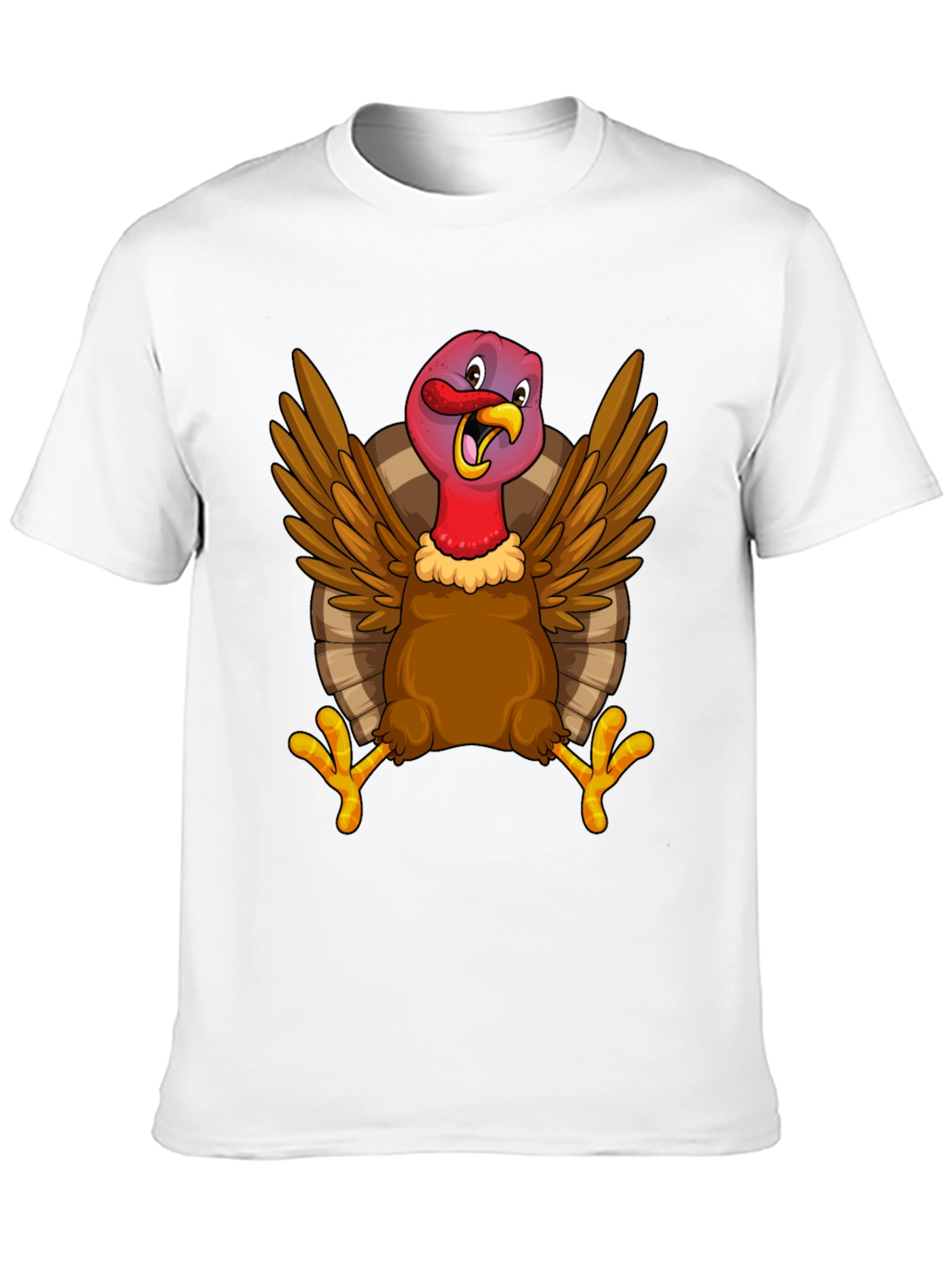 Funny Turkey Graphic Tee - Thanksgiving Holiday T-Shirt