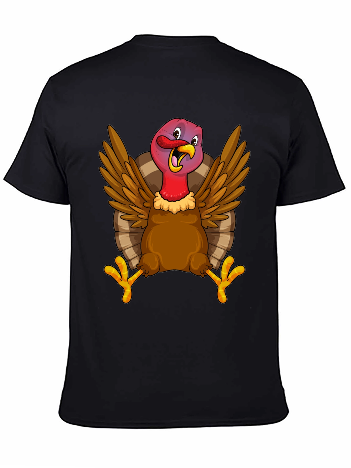 Funny Turkey Graphic Tee - Thanksgiving Holiday T-Shirt
