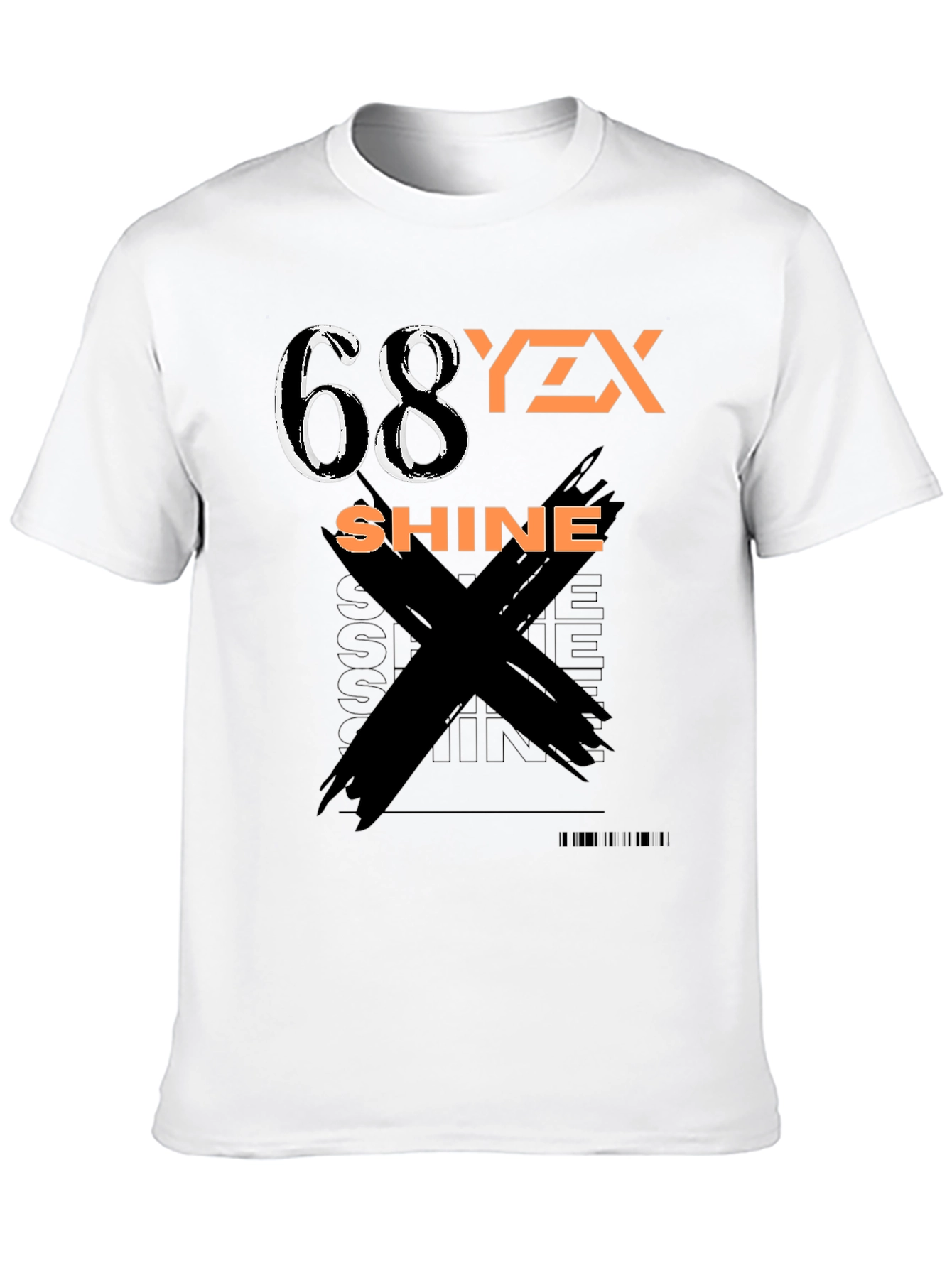 Black Graphic Tee - 68YZX Shine