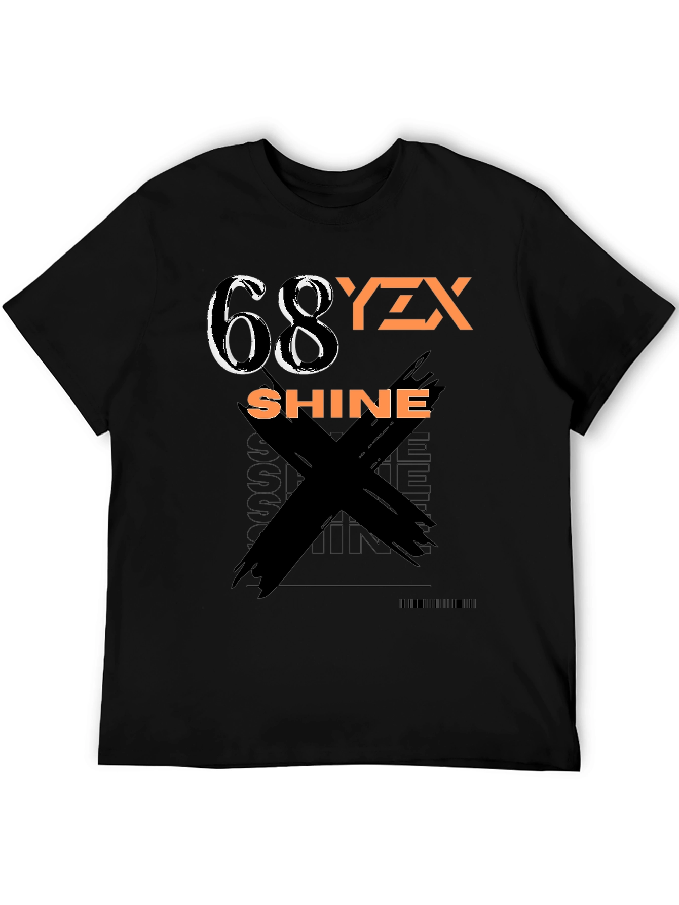 Black Graphic Tee - 68YZX Shine
