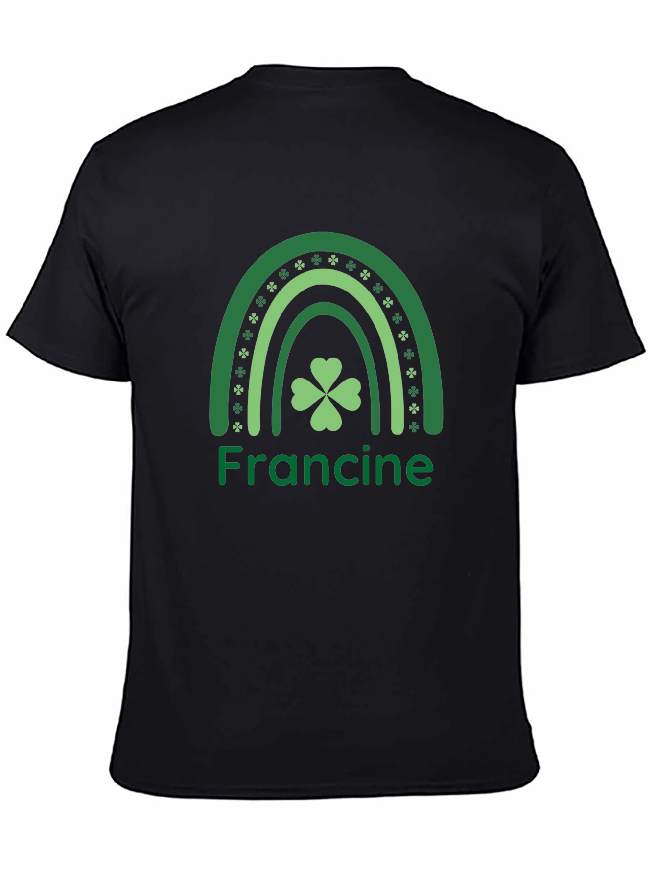 St. Patricks Day Francine Shamrock Rainbow T-Shirt