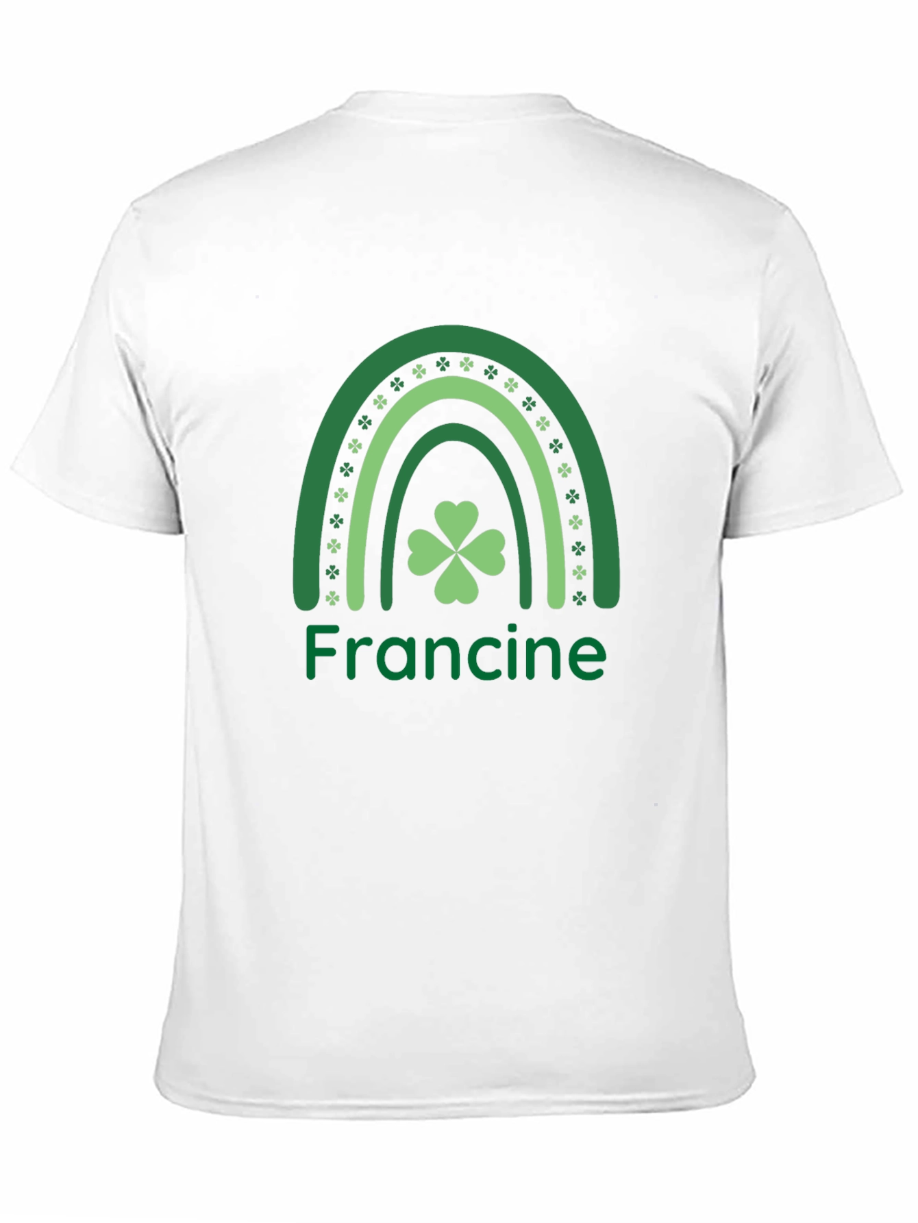 St. Patricks Day Francine Shamrock Rainbow T-Shirt