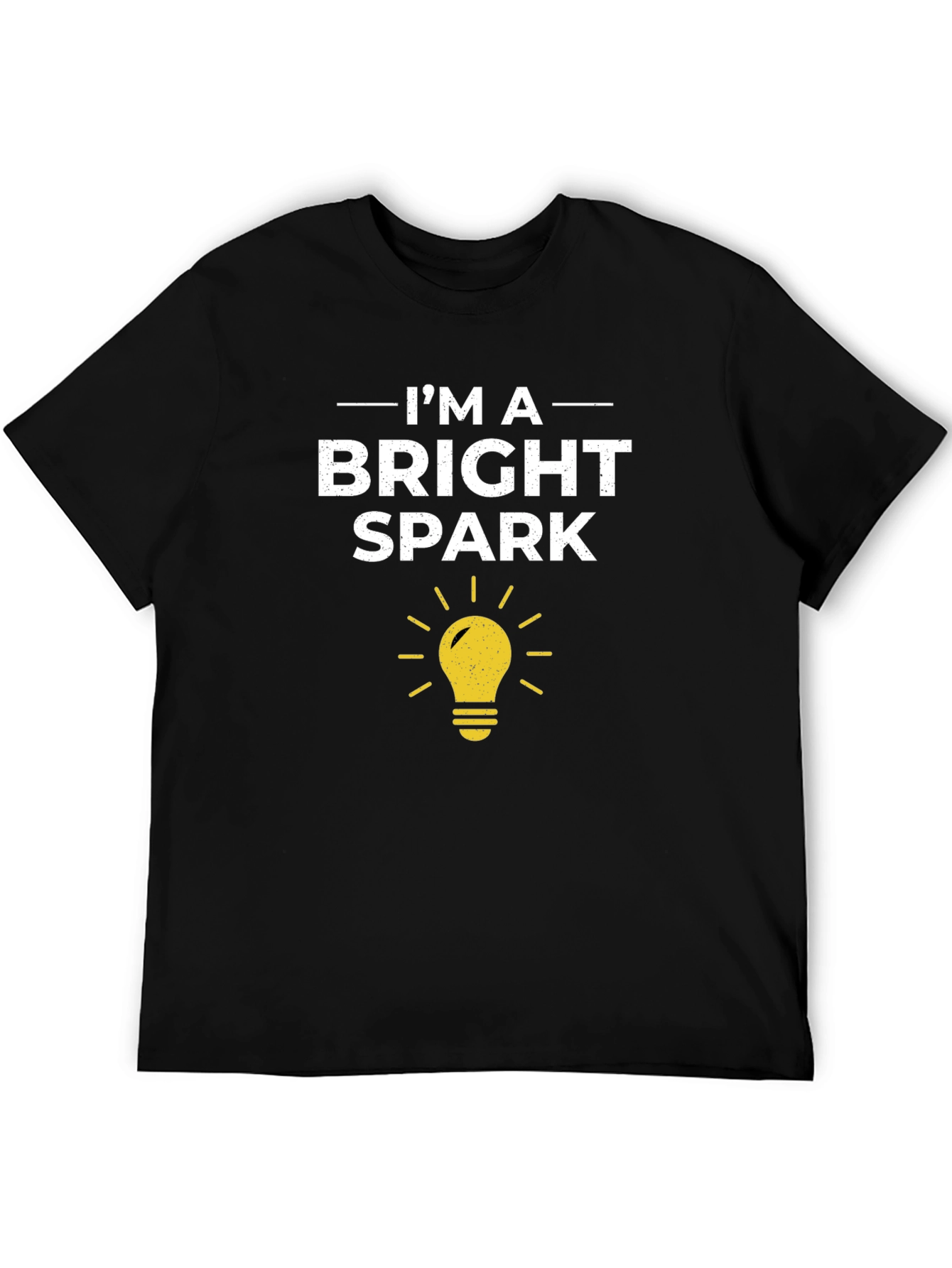 Bright Spark T-Shirt - Black Cotton Tee