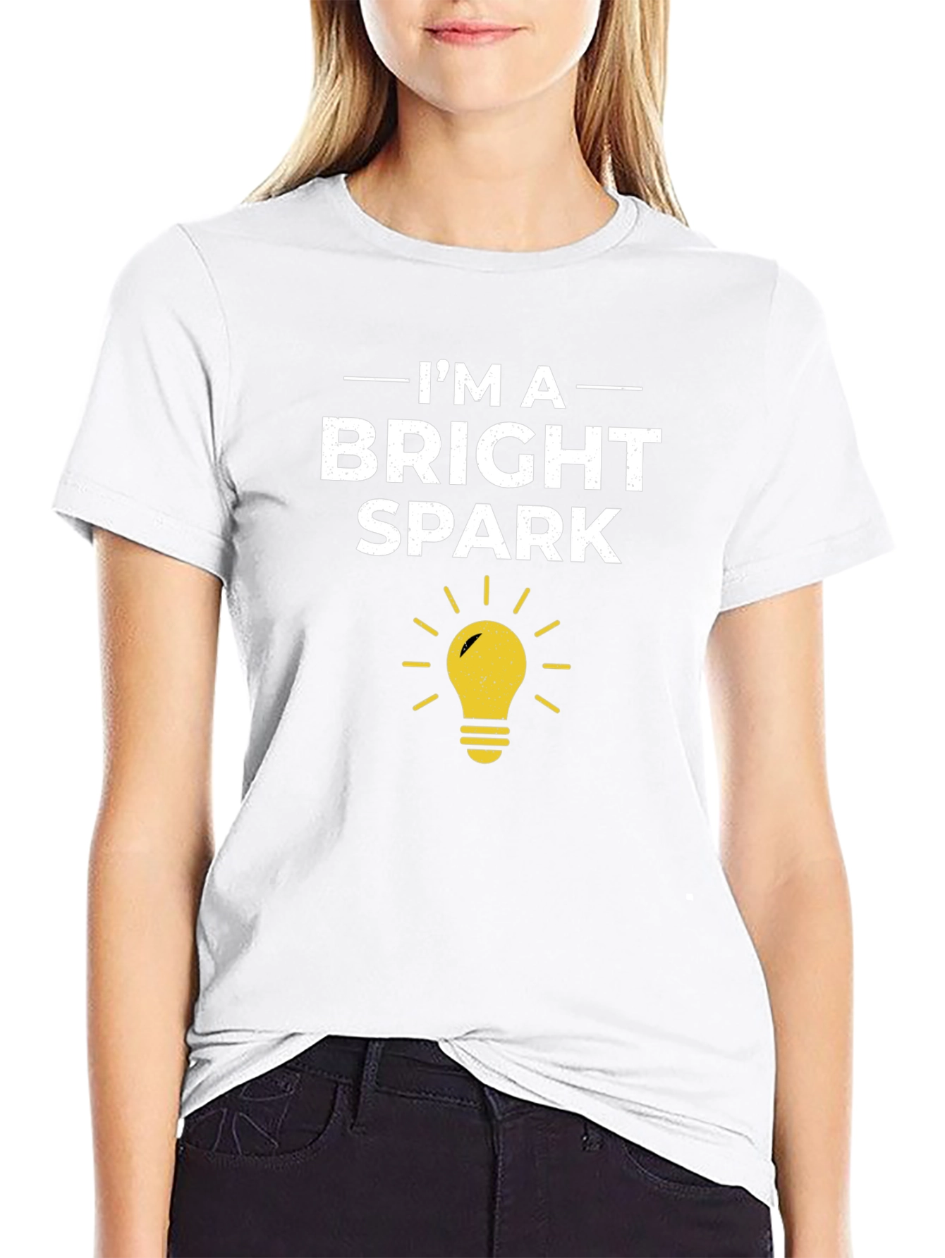 Bright Spark T-Shirt - Black Cotton Tee